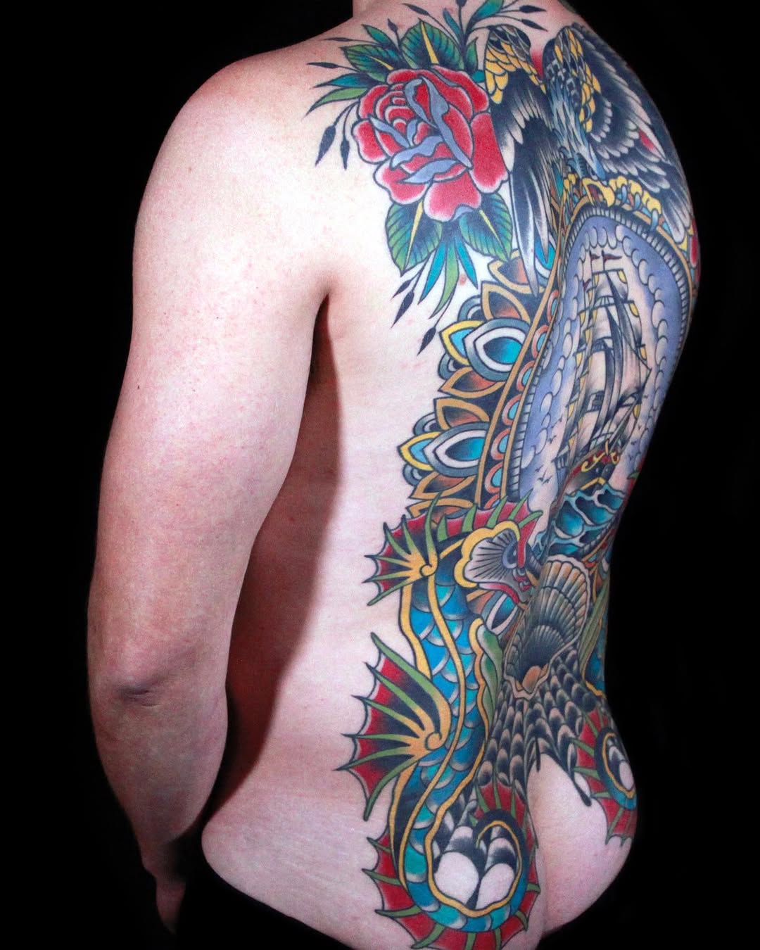 Tattoo by @davekruseman โ japanese_irezumi, neo_traditional