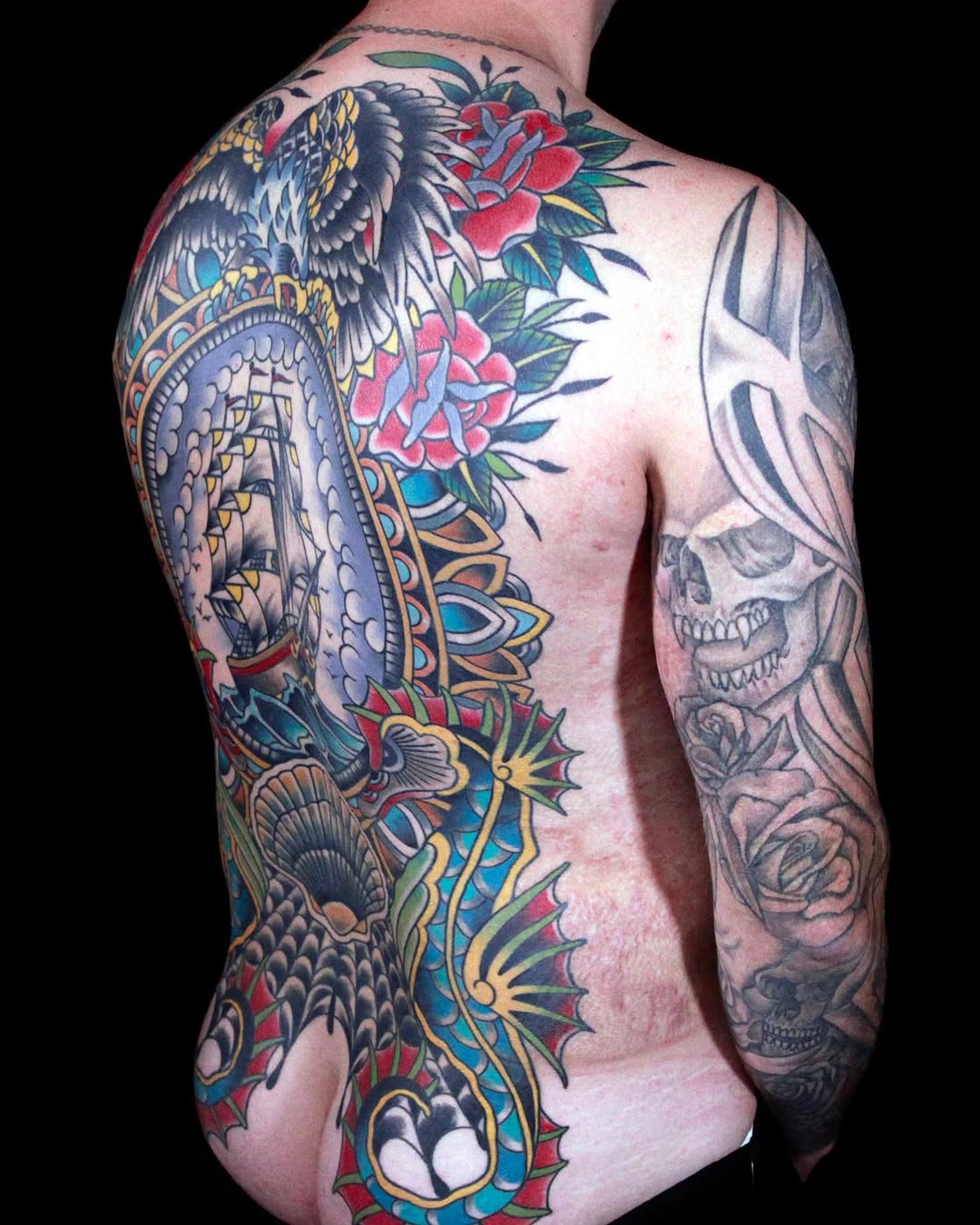 Tattoo by @davekruseman โ american_traditional, neo_traditional