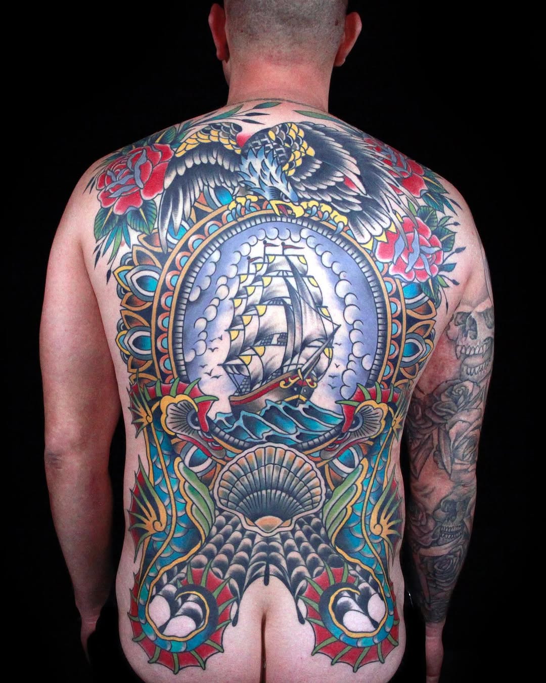 Tattoo by @davekruseman โ american_traditional, neo_traditional