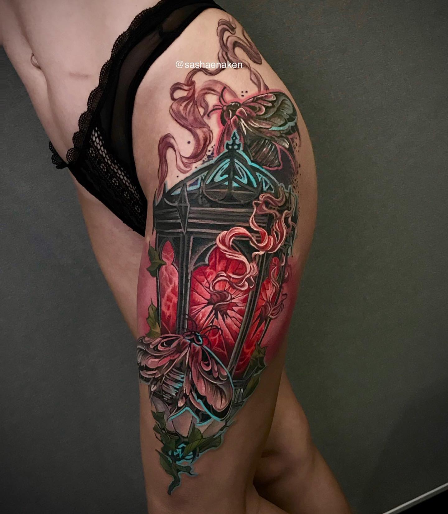 Tattoo by @sashaenaken — new_school, realism