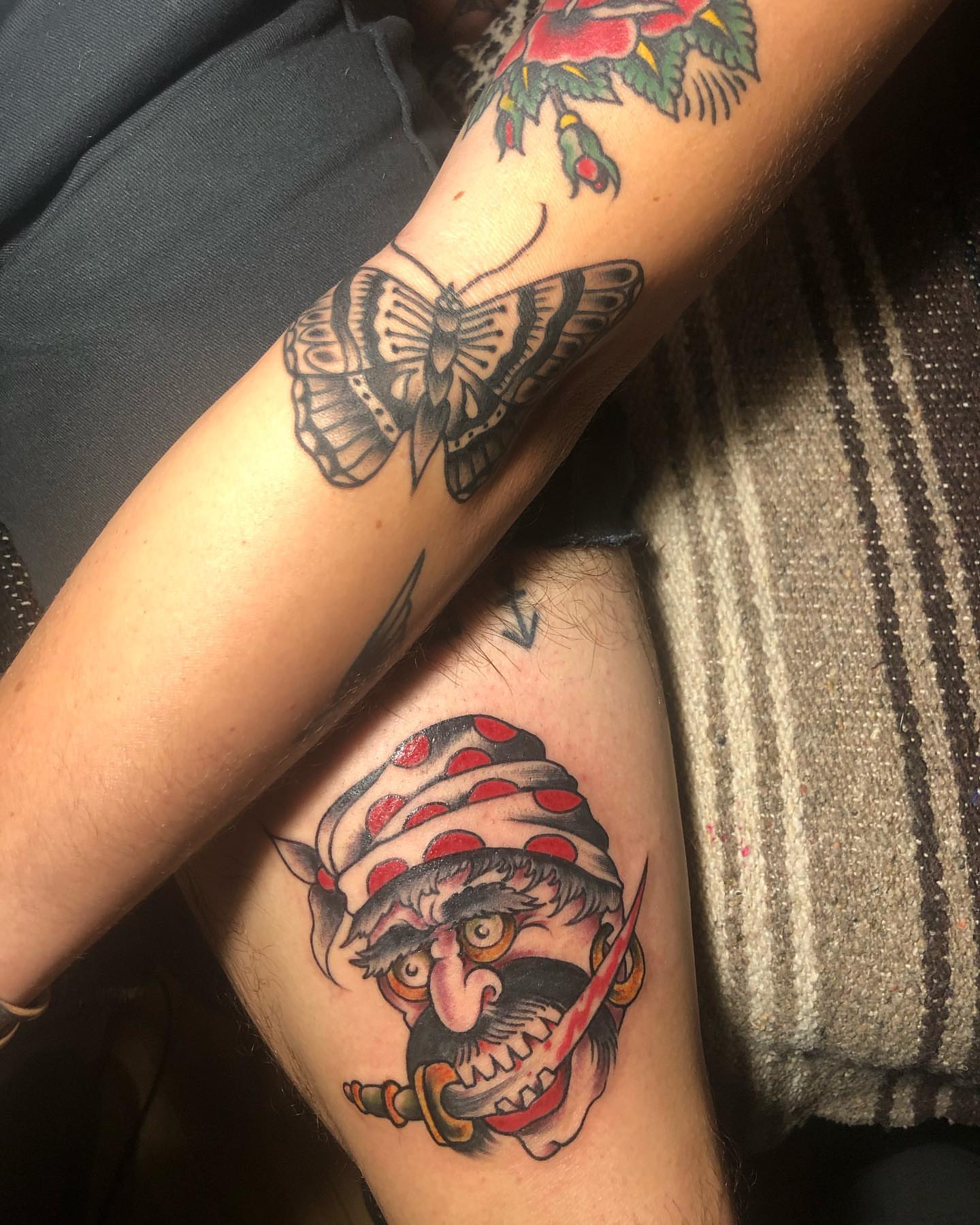 Tattoo by @milford13 — american_traditional, trash_polka