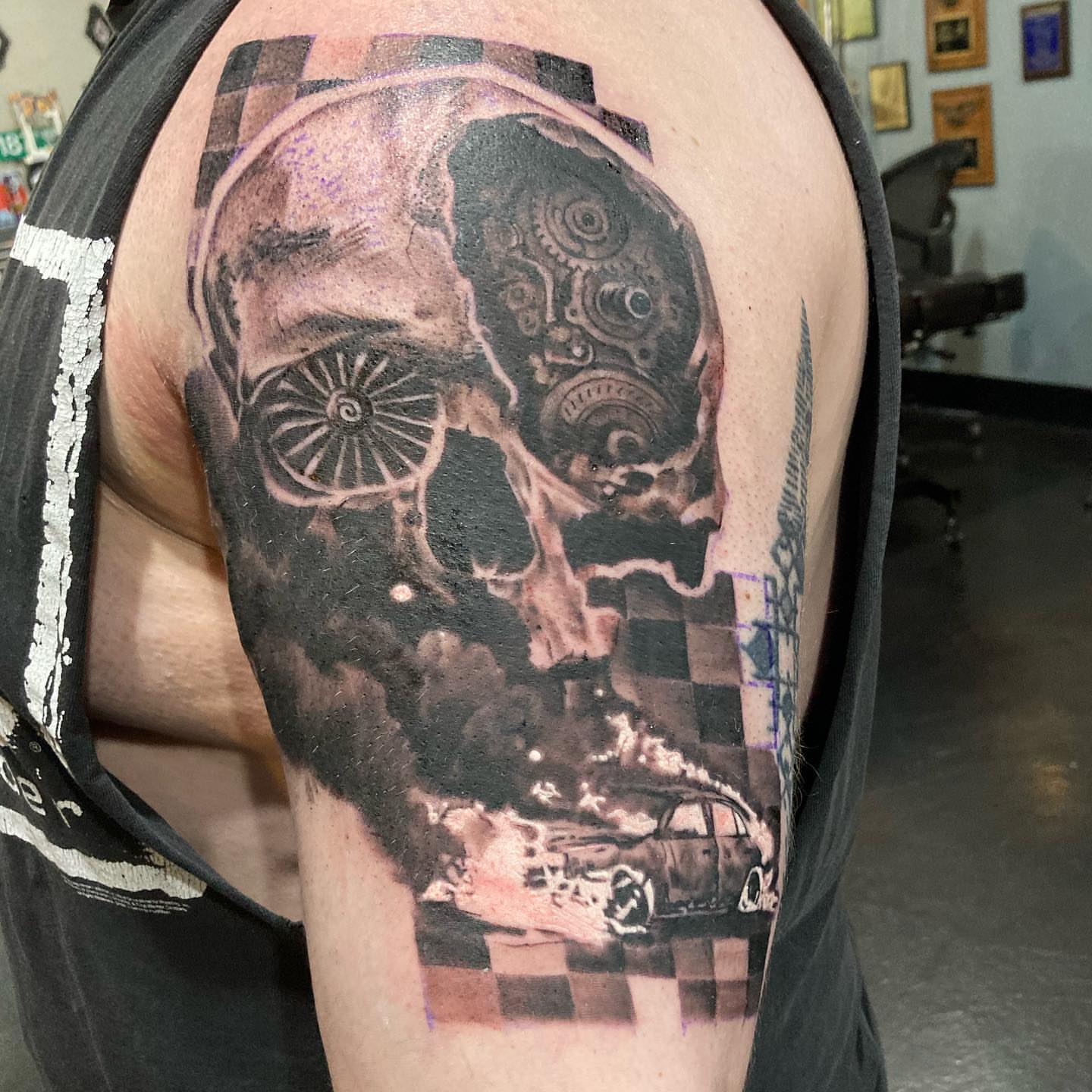 Tattoo by @ianhillart — black_and_grey, realism