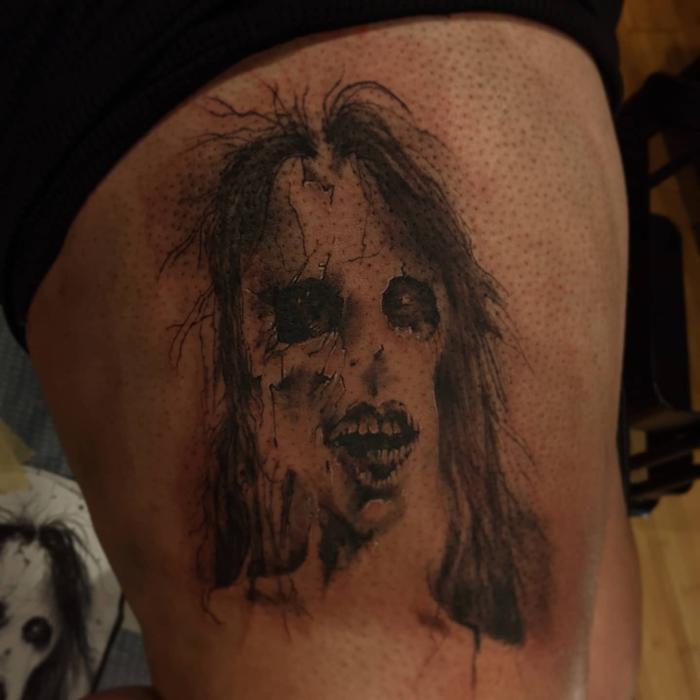 Tattoo by @allituttle — dotwork, realism
