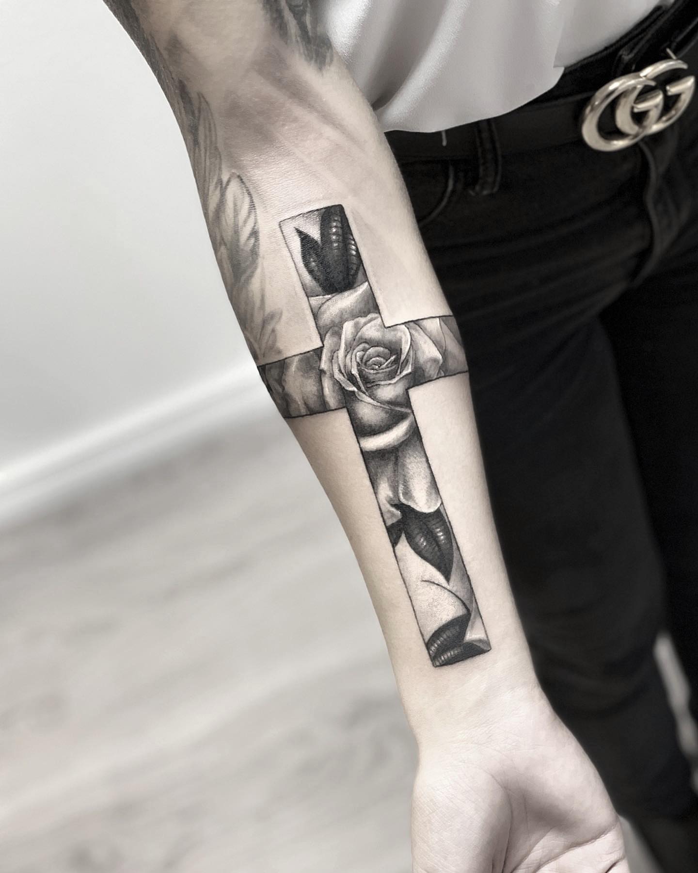 Tattoo by @enjoylifetattoos — black_and_grey, realism