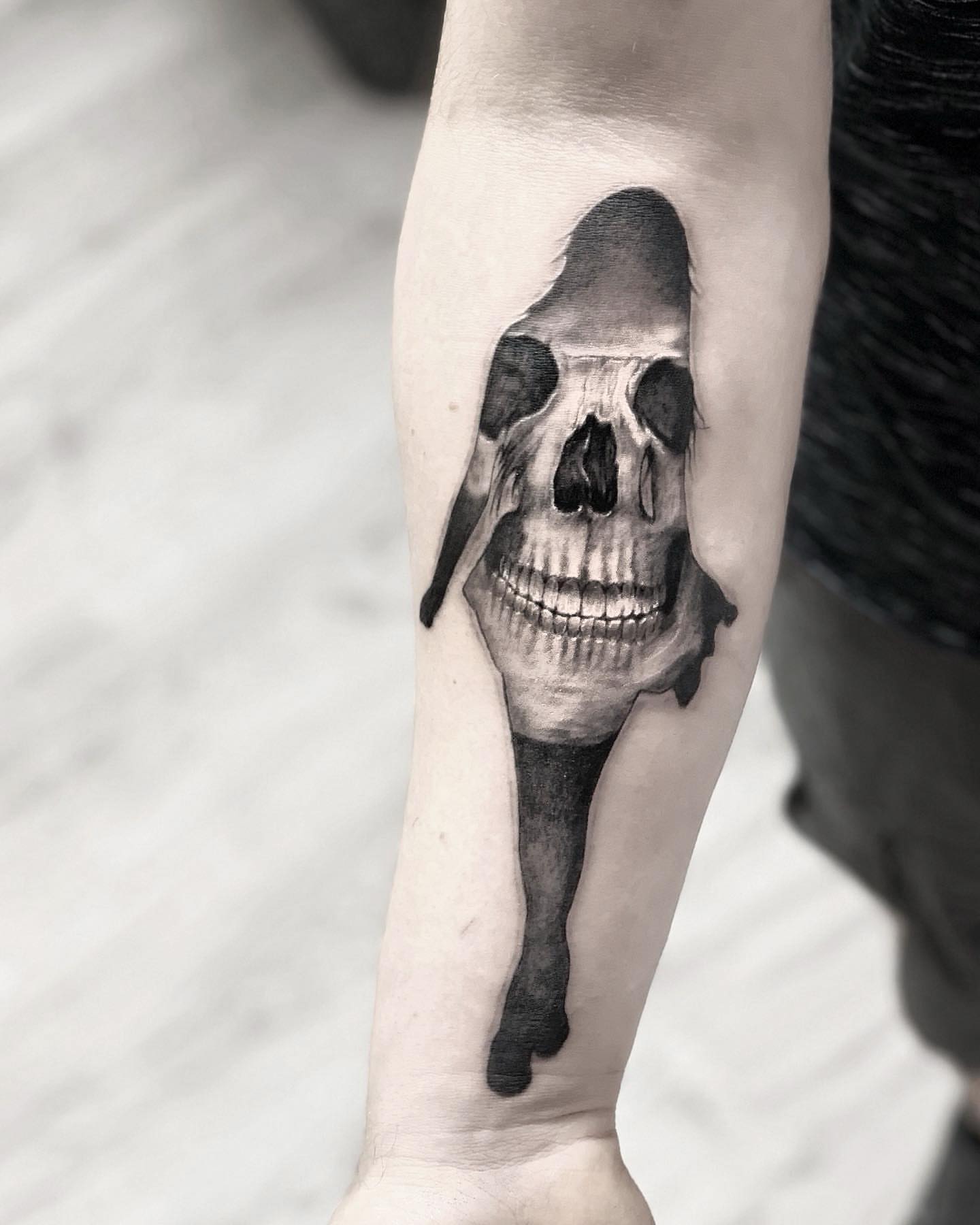 Tattoo by @enjoylifetattoos — realism, black_and_grey