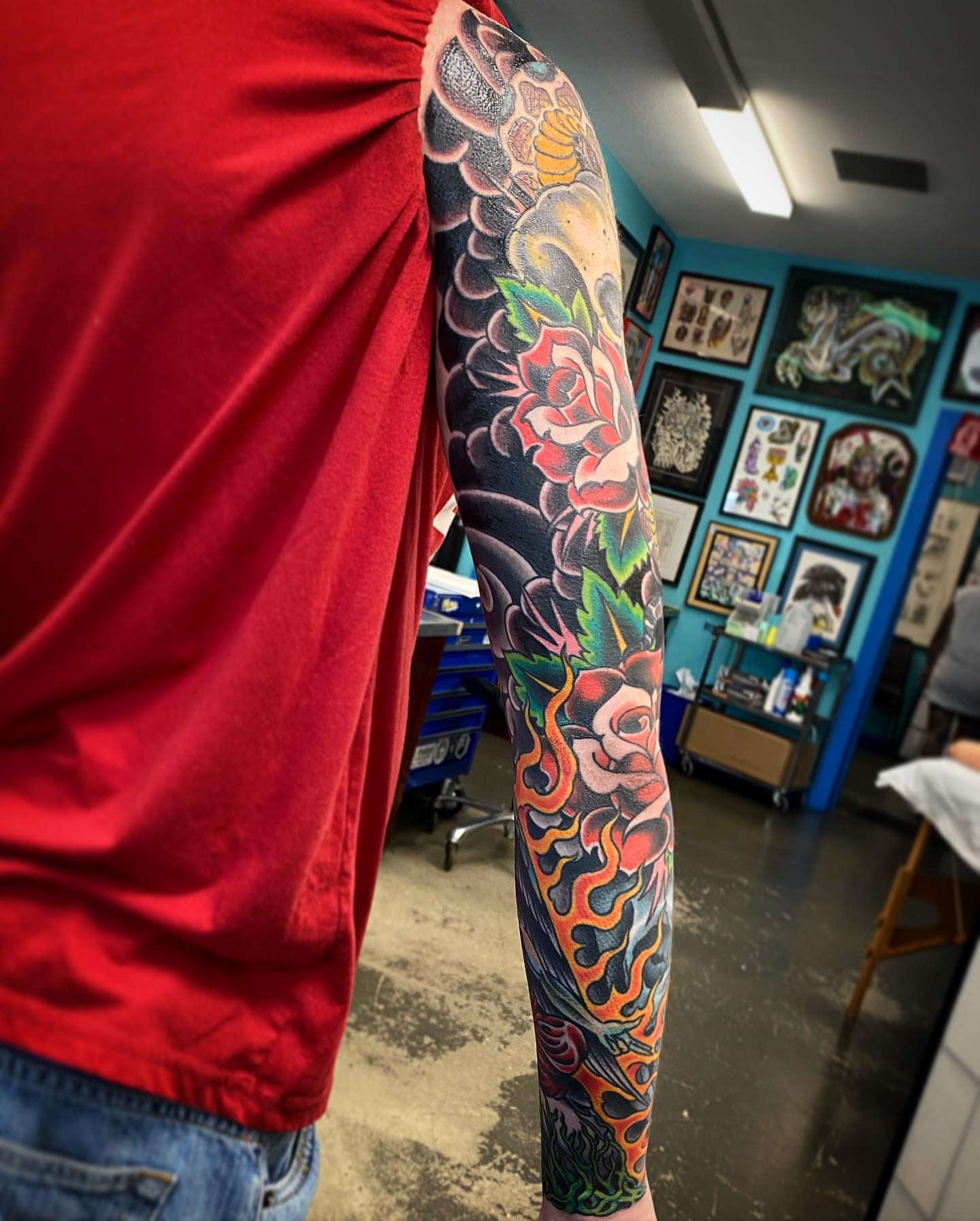 Tattoo by @t_hundahl — american_traditional, new_school