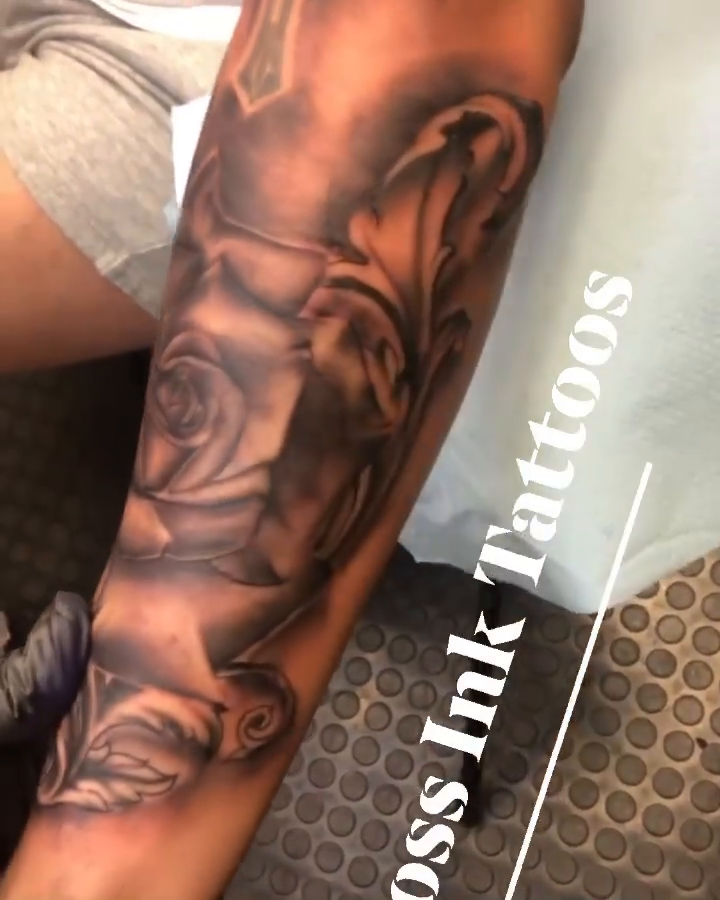 Tattoo by @ta2sbyboss — black_and_grey, realism