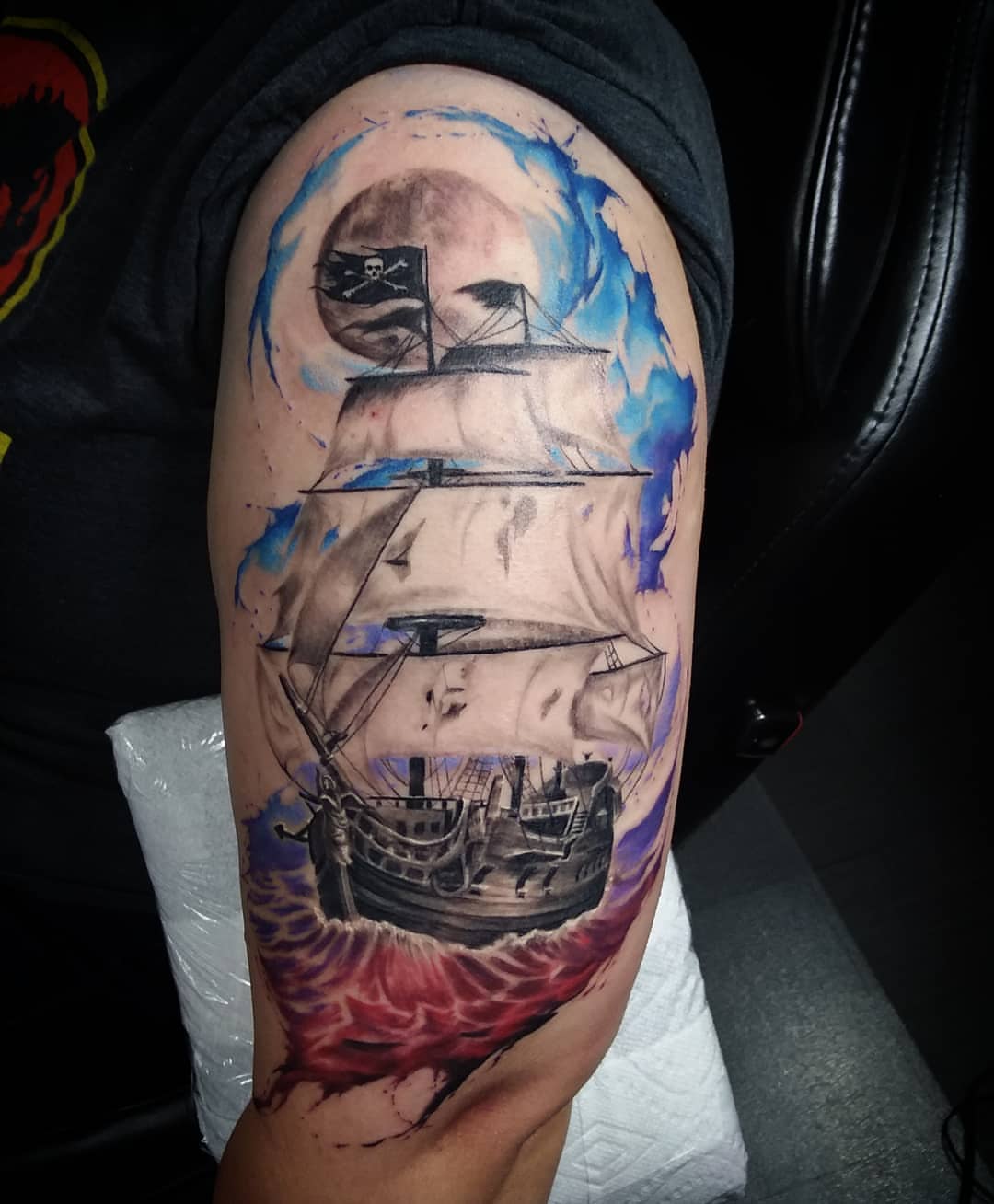 Tattoo by @templ5 — watercolor, realism