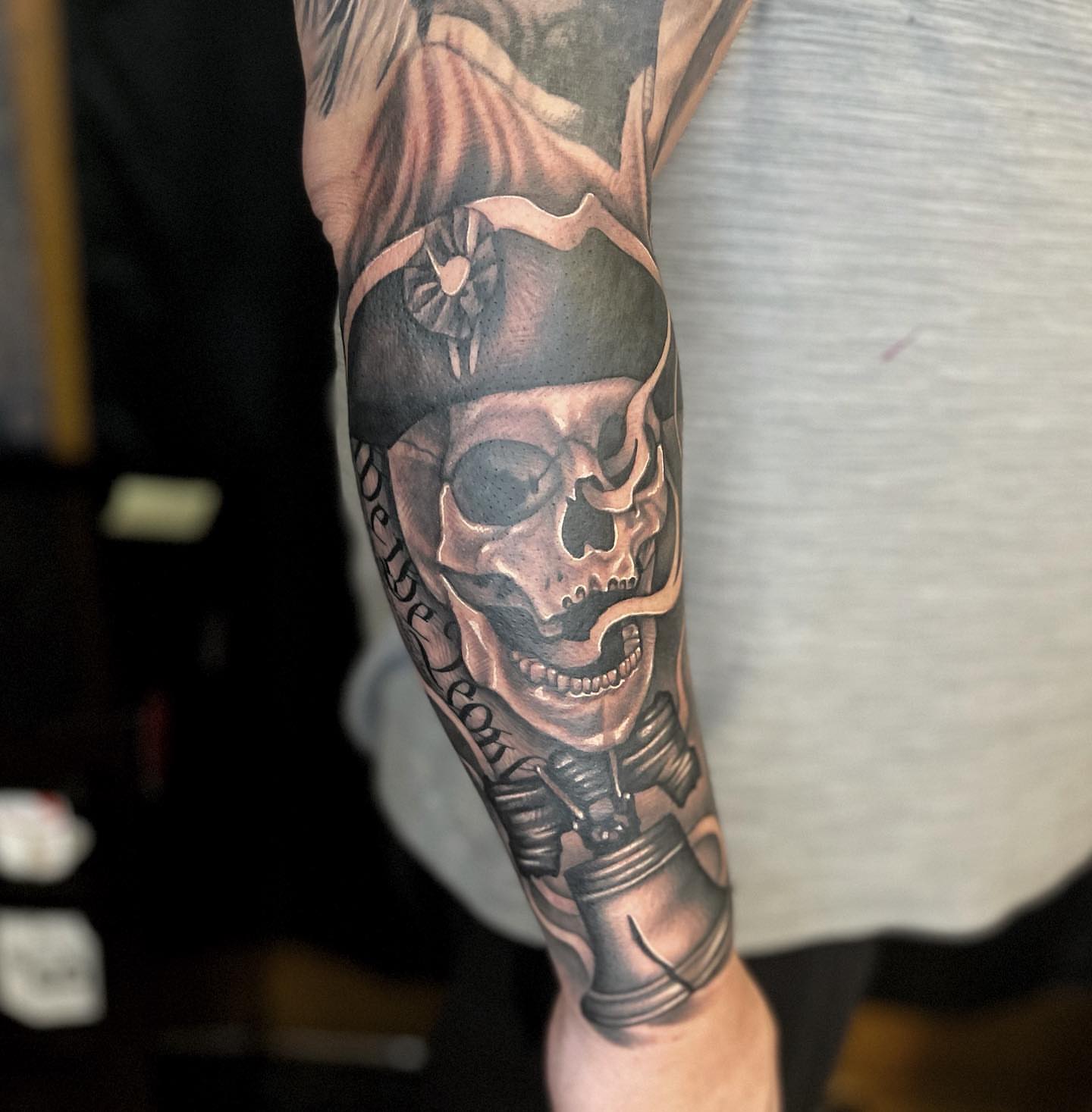 Tattoo by @jettjansky — black_and_grey, realism