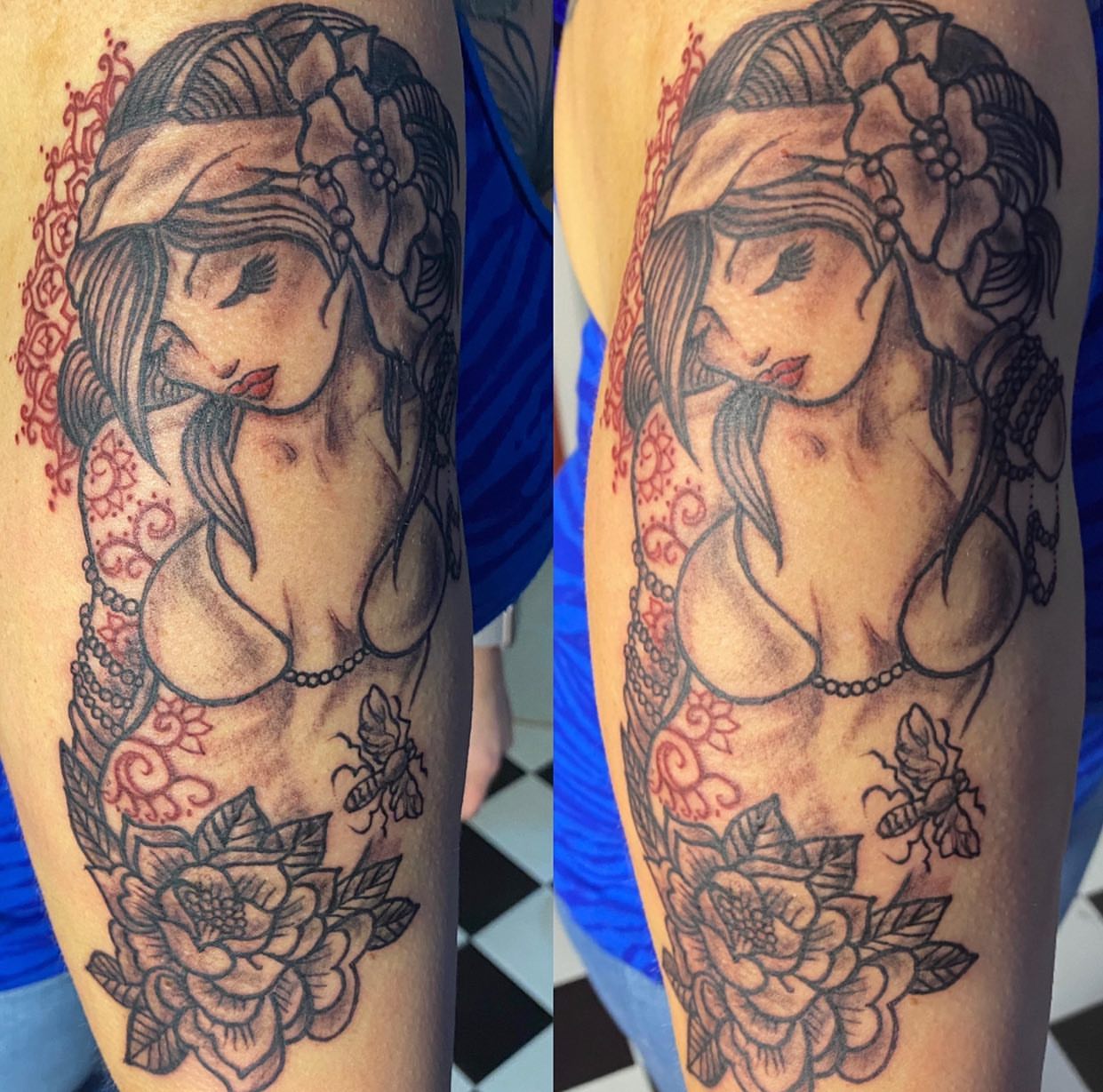 Tattoo by @amieinkadelik — american_traditional, black_and_grey