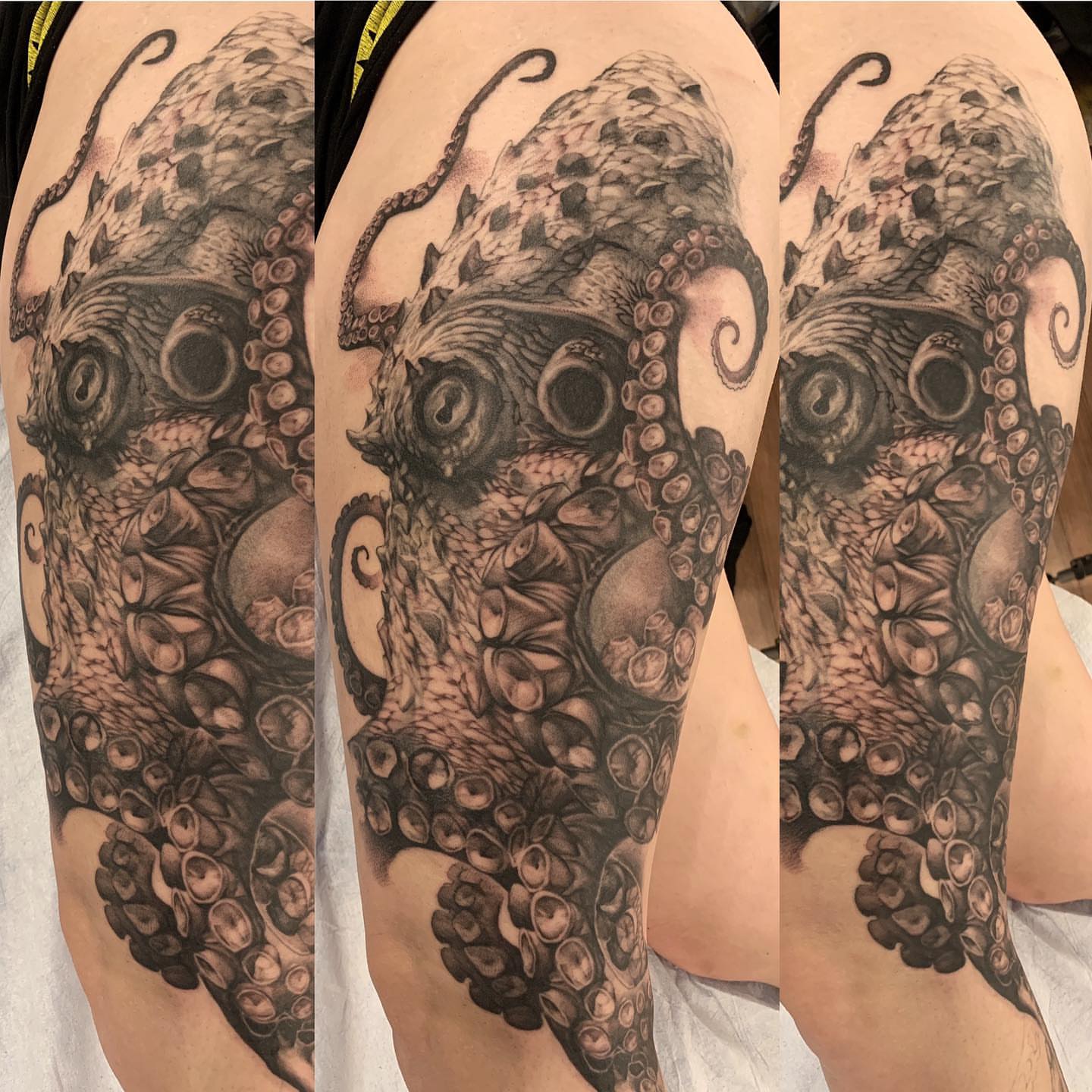 Tattoo by @roveink — black_and_grey, realism