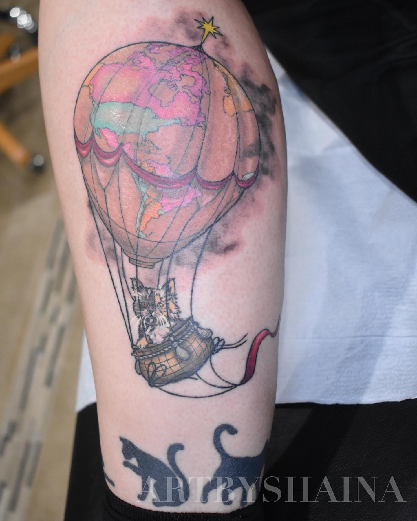 Tattoo by @artbyshaina — illustrative, watercolor