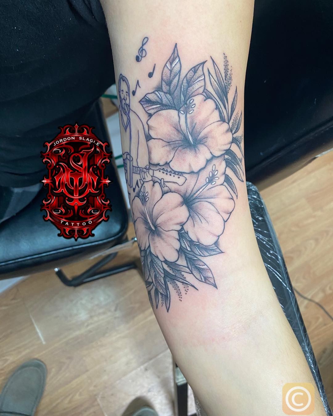 Tattoo by @jordonslagletattooer — black_and_grey