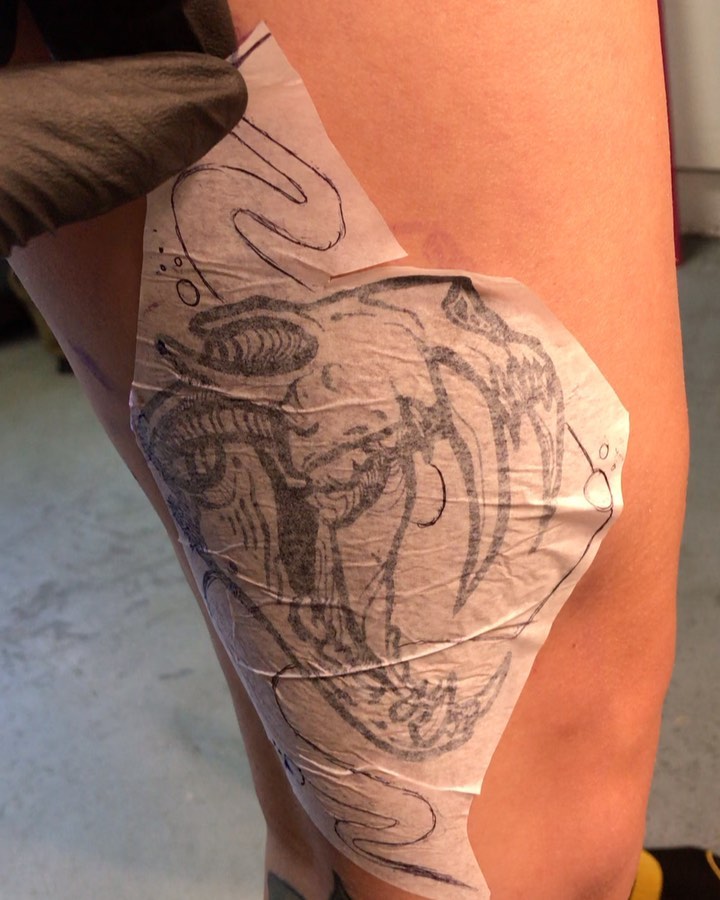 Tattoo by @twinleaftattoo — black_and_grey