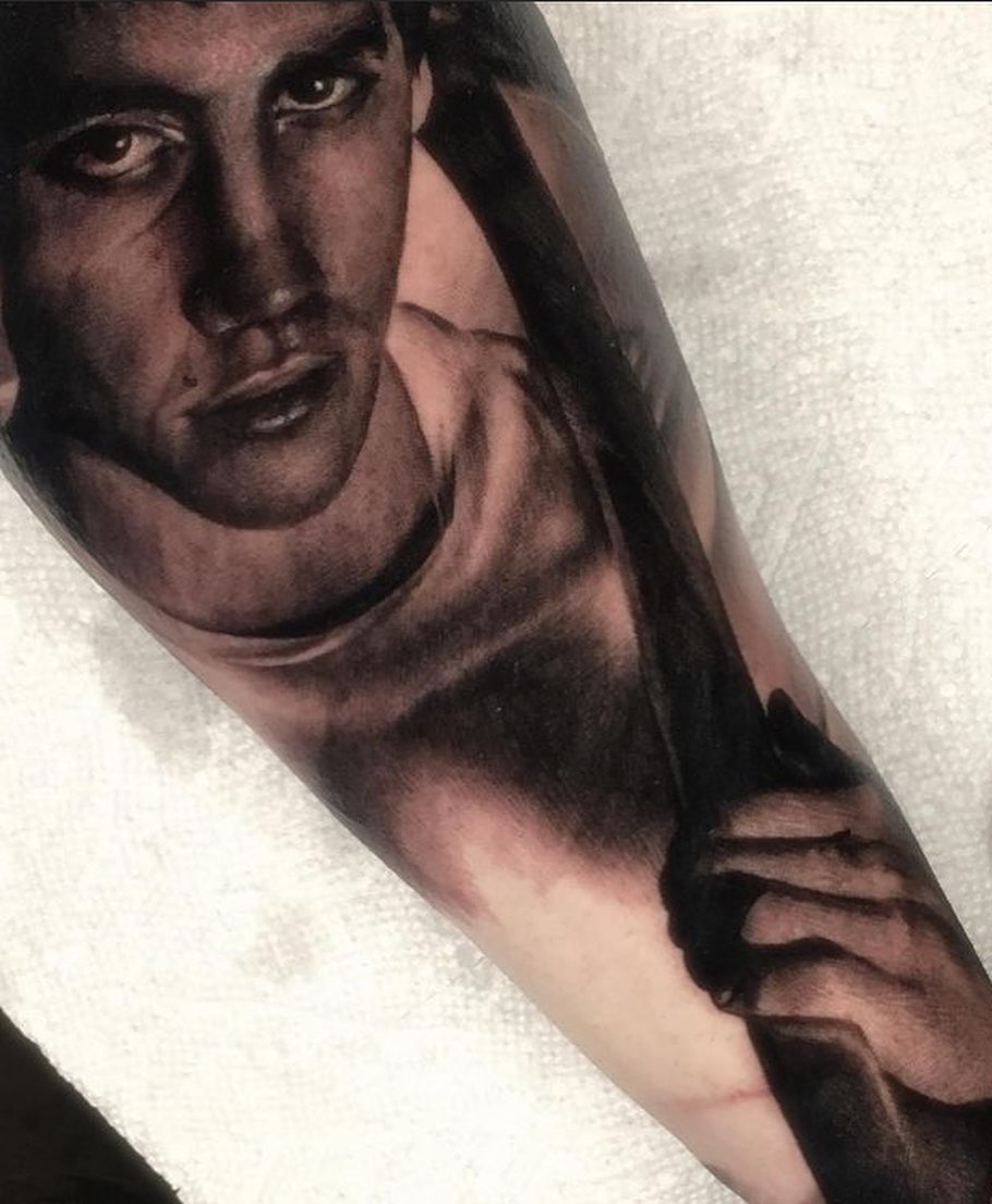 Tattoo by @clumsysurgeon — realism, black_and_grey
