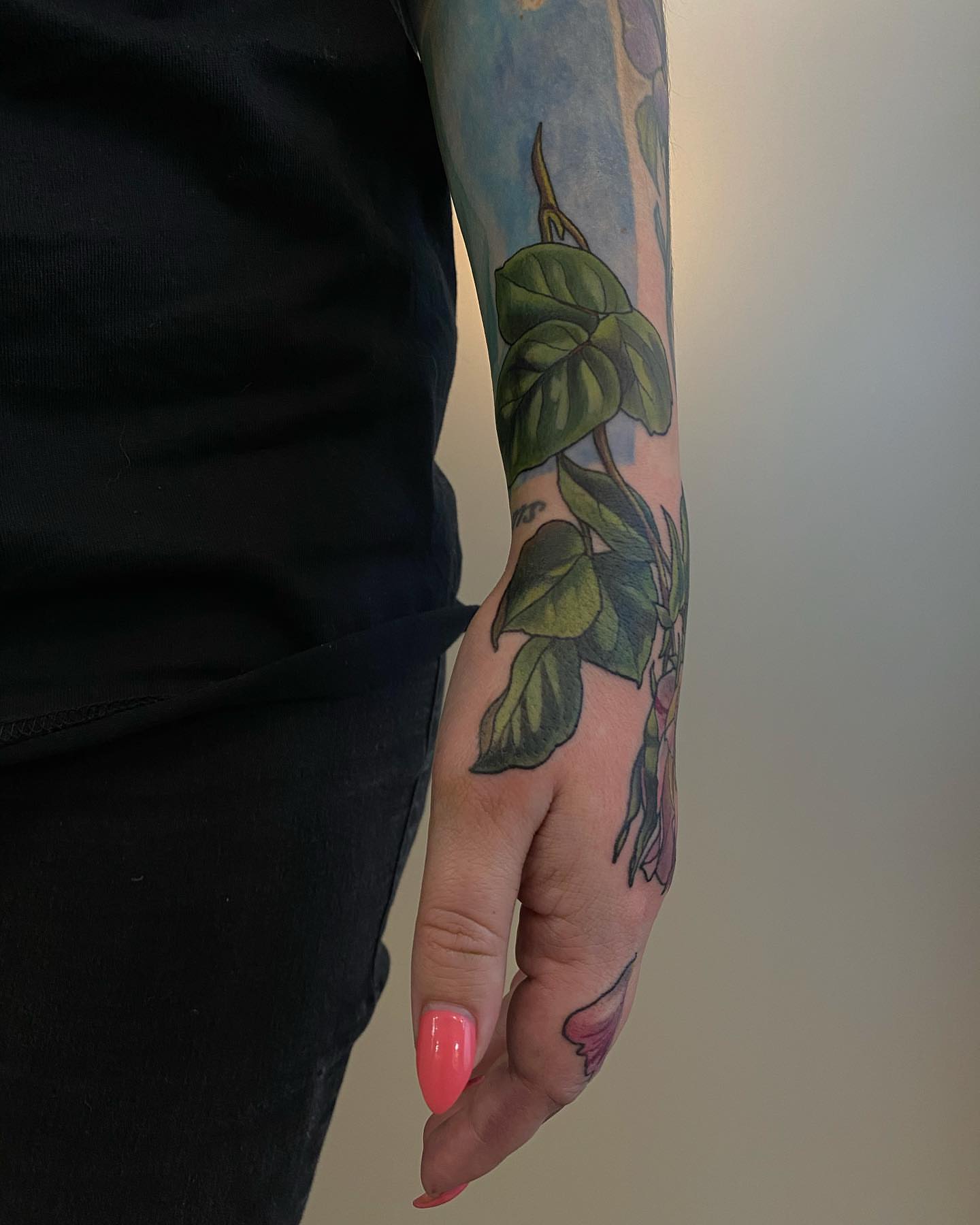 Plant realism tattoo on the forearm by Rusty Indigo