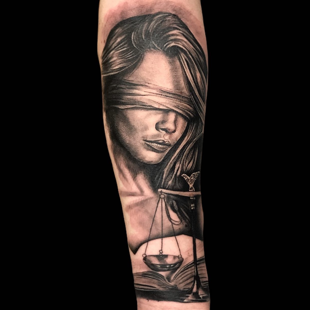 Tattoo by @mannyfacestattoo — realism, black_and_grey