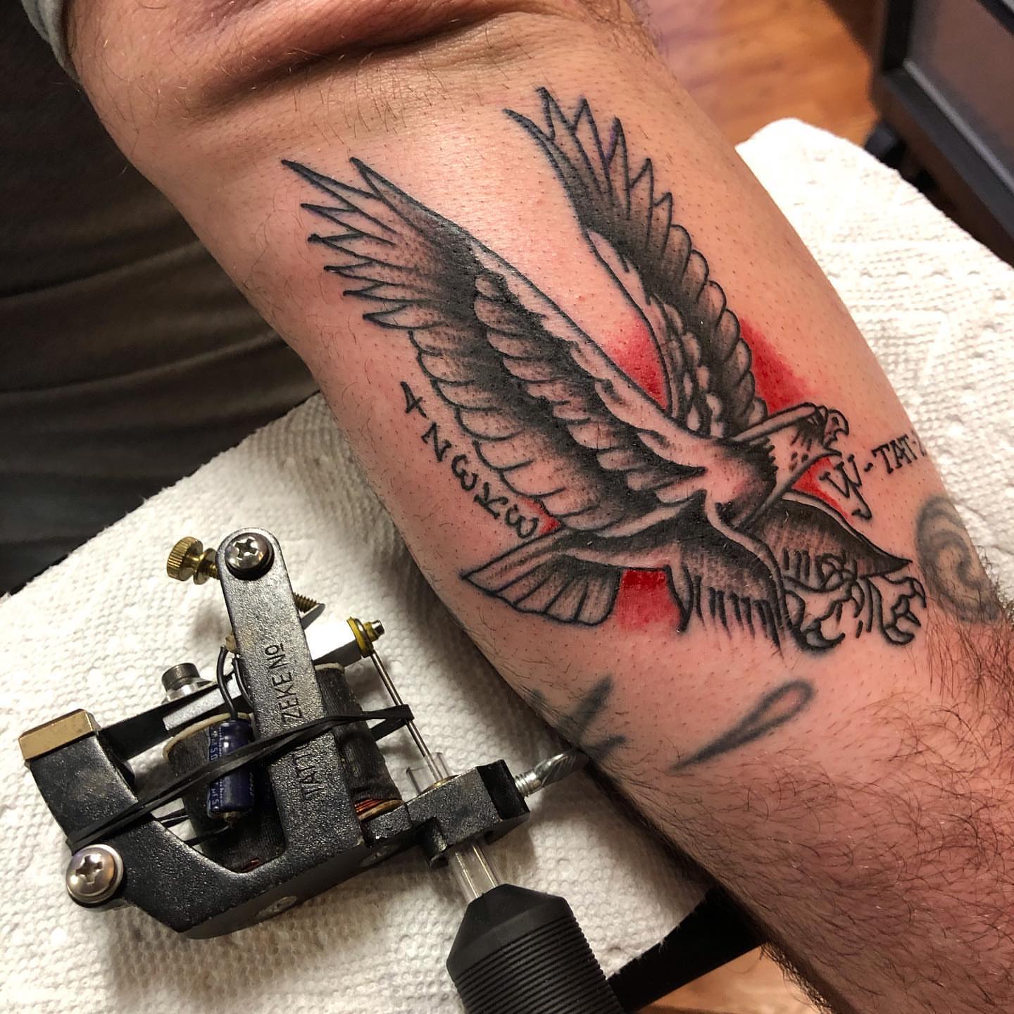 Tattoo by @strangebrewtattoo — american_traditional, black_and_grey