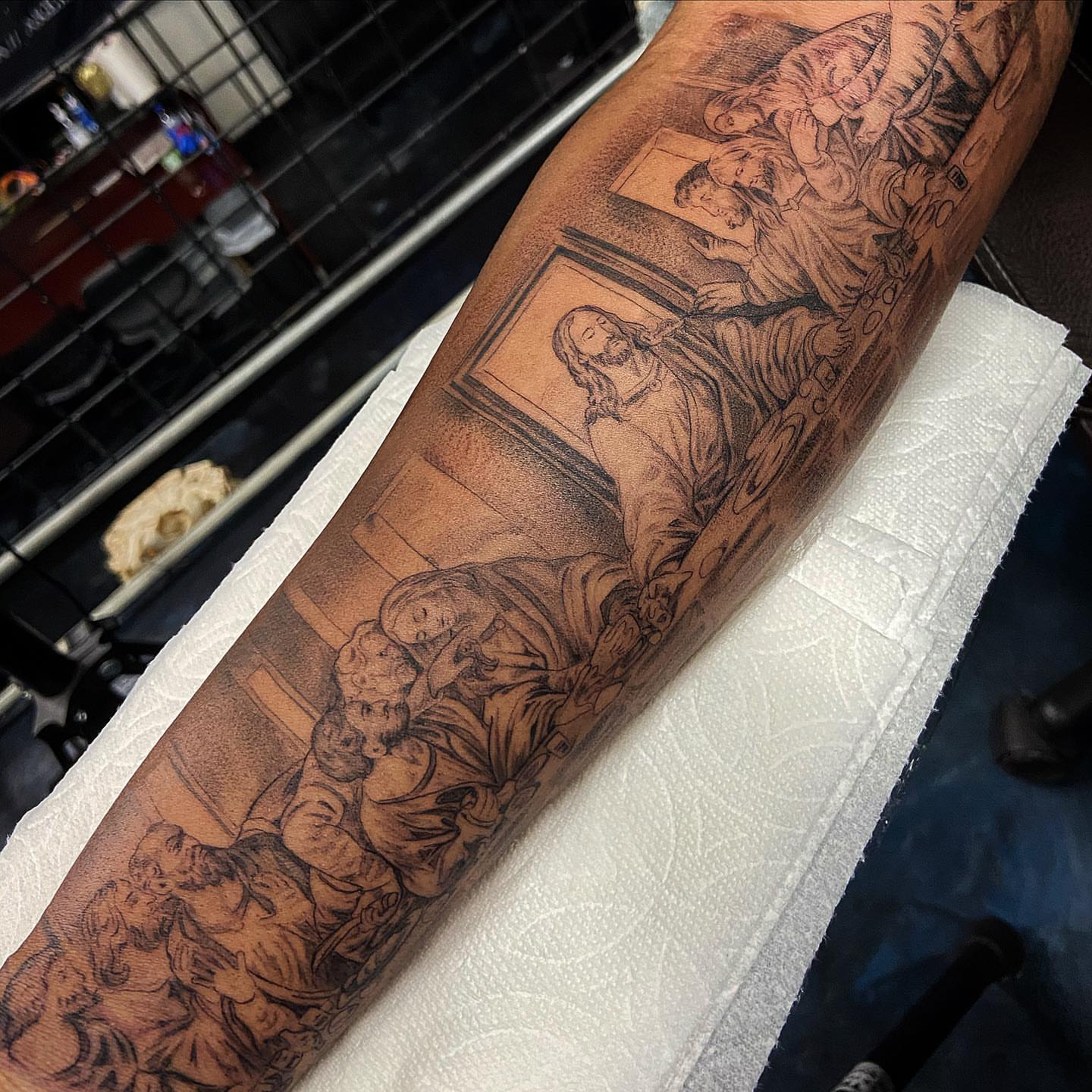 Tattoo by @jakemasri โ black_and_grey