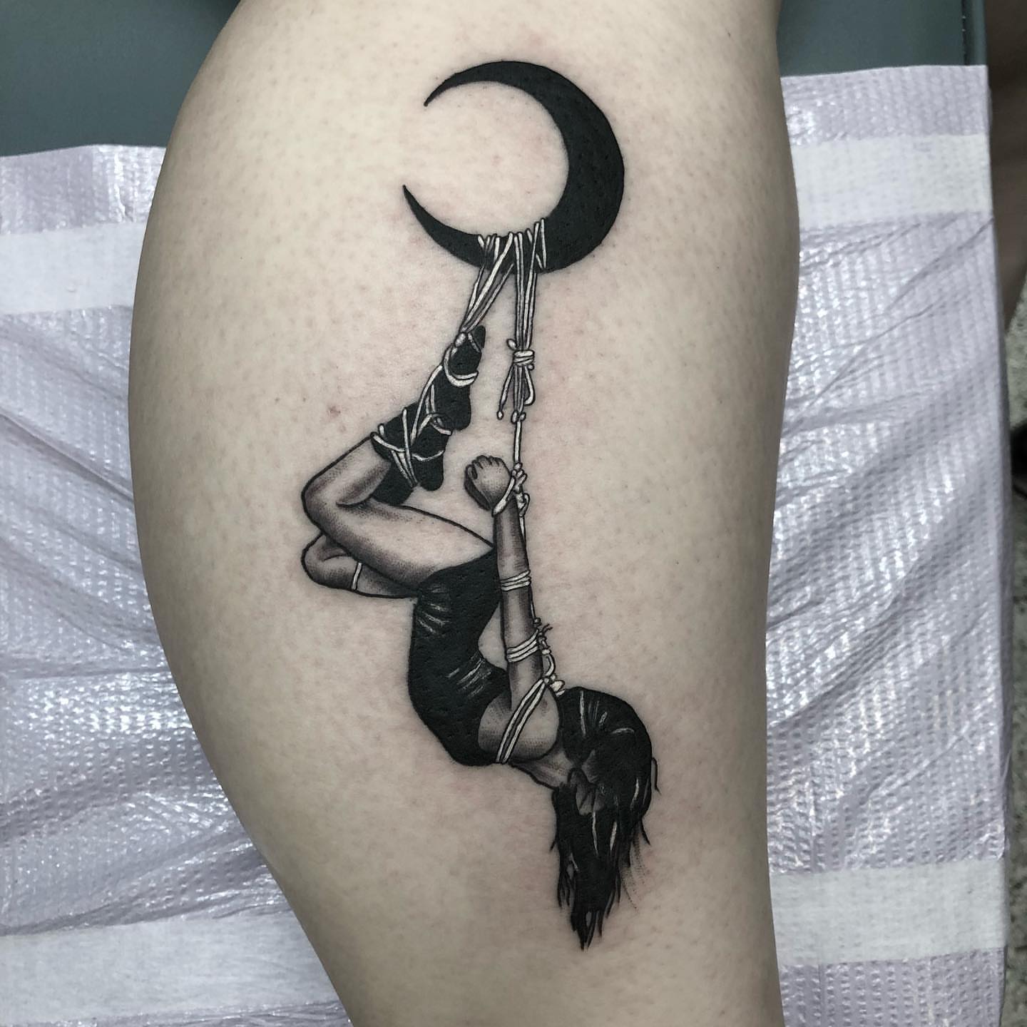 Tattoo by @joshshawtattoos — black_and_grey
