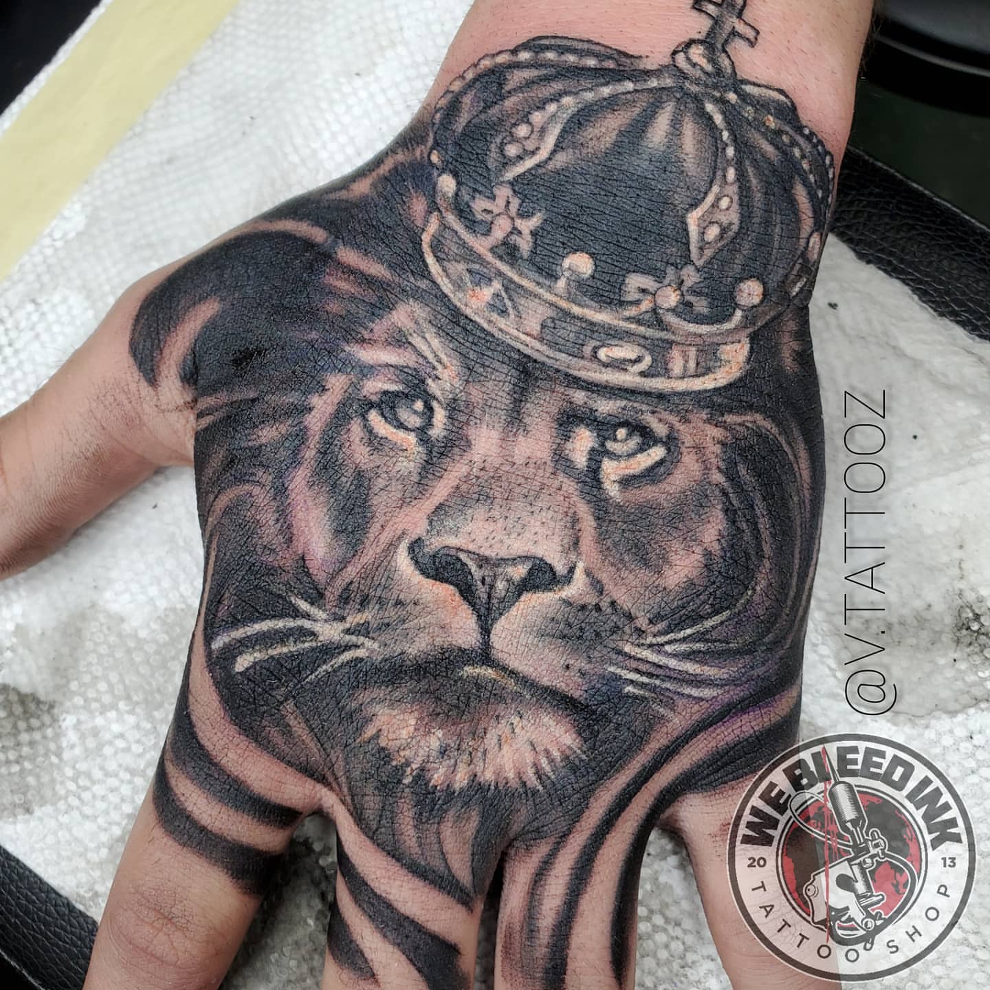 Tattoo by @v.tattooz — realism, black_and_grey