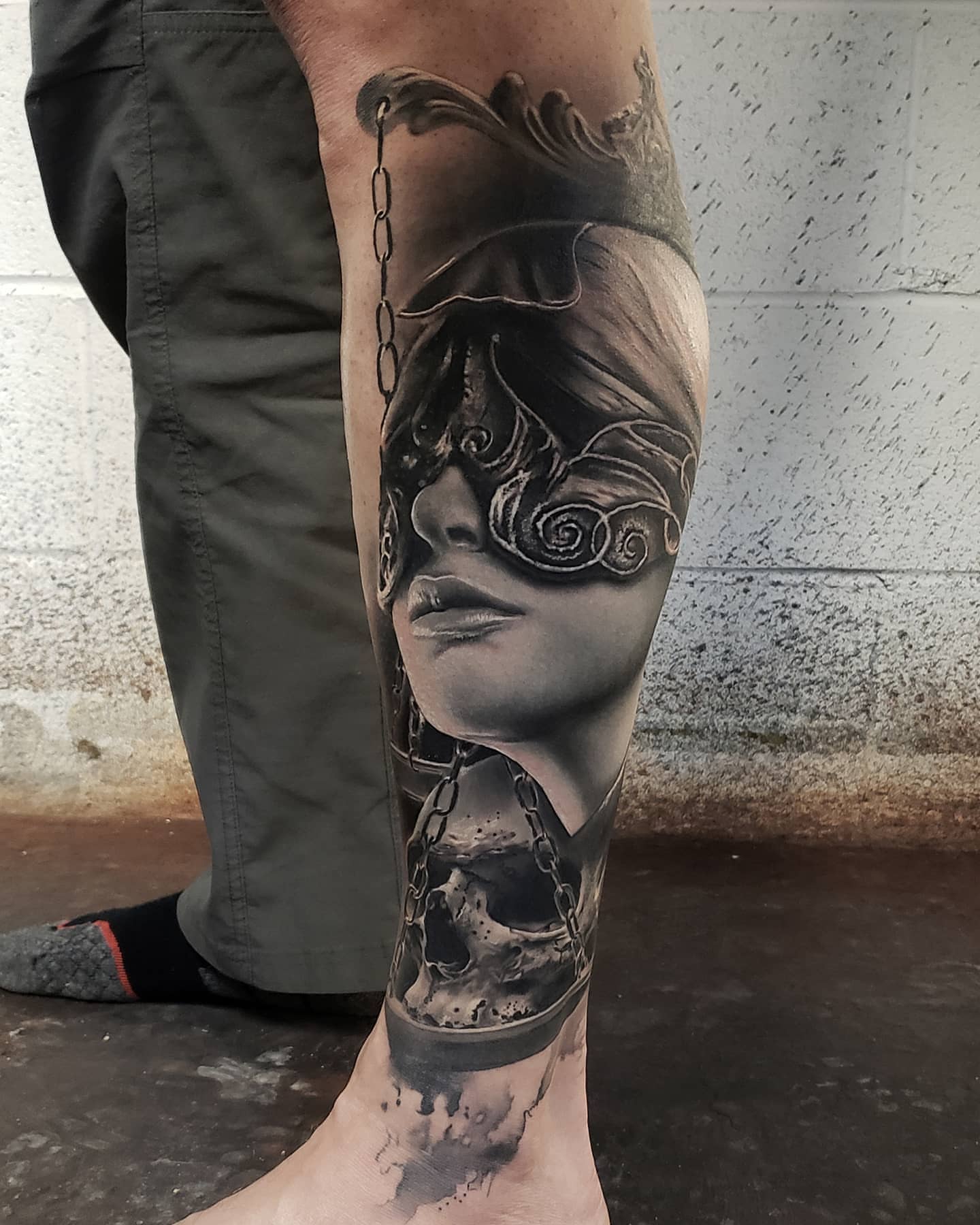 Tattoo by @ladyb.inknart — realism, dark_realism