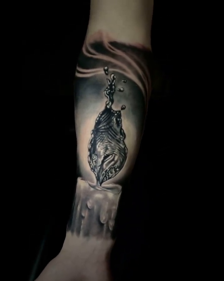 Tattoo by @vono.tattooer — realism, black_and_grey