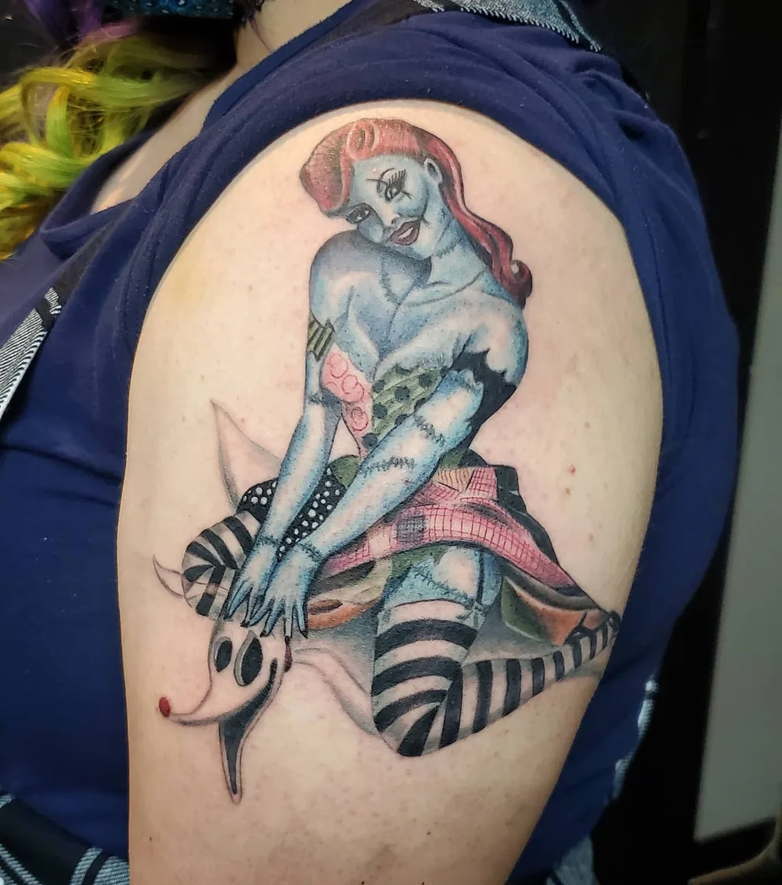 Tattoo by @tattoosbyxavier — american_traditional, trash_polka