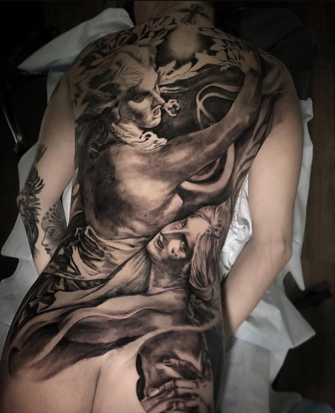 Tattoo by @coryjamestattoo — black_and_grey, realism