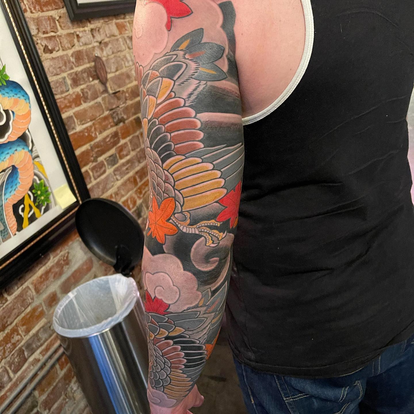 Tattoo by @chrismfmartini — american_traditional, japanese_irezumi