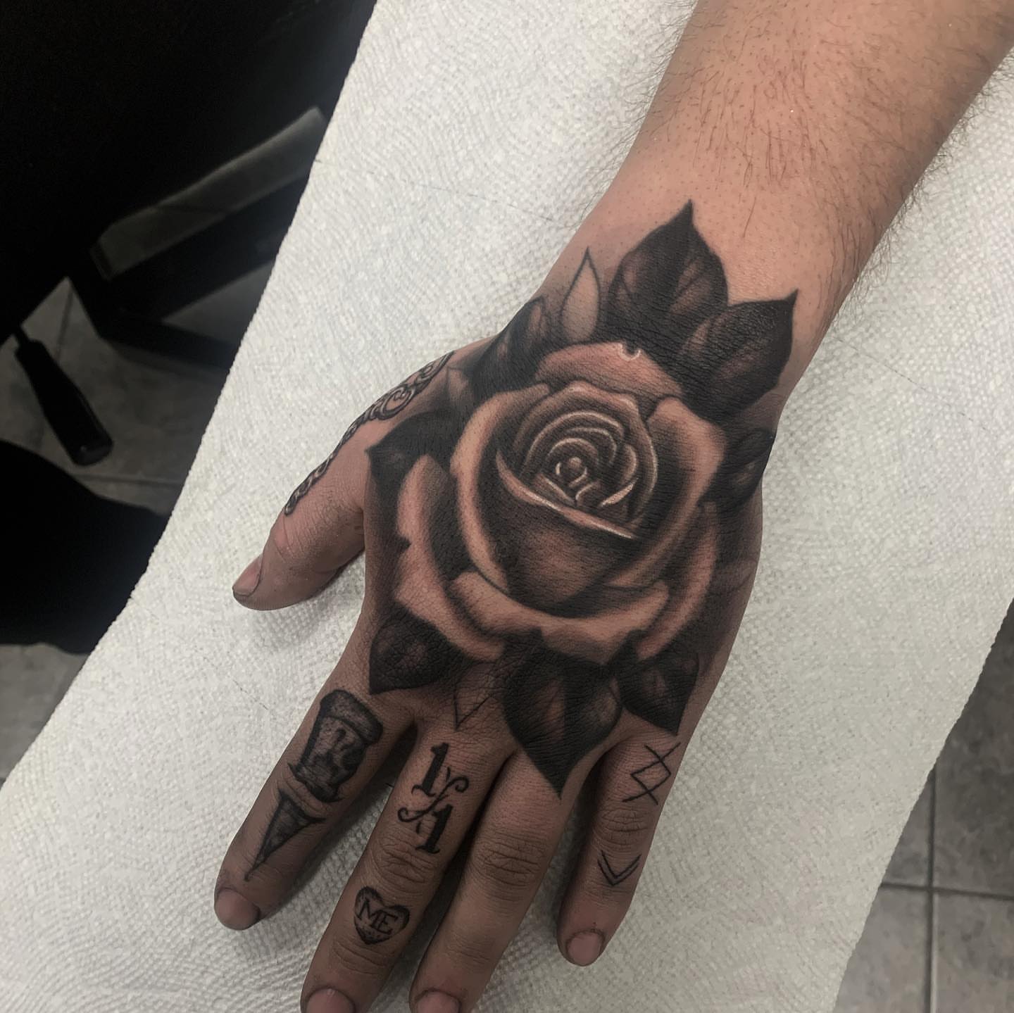 Tattoo by @bradbodenbendertattoos — black_and_grey, realism