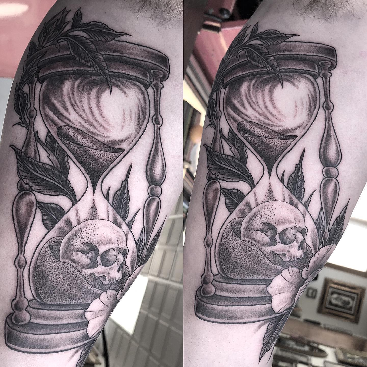 Tattoo by @justintattooart — black_and_grey, realism