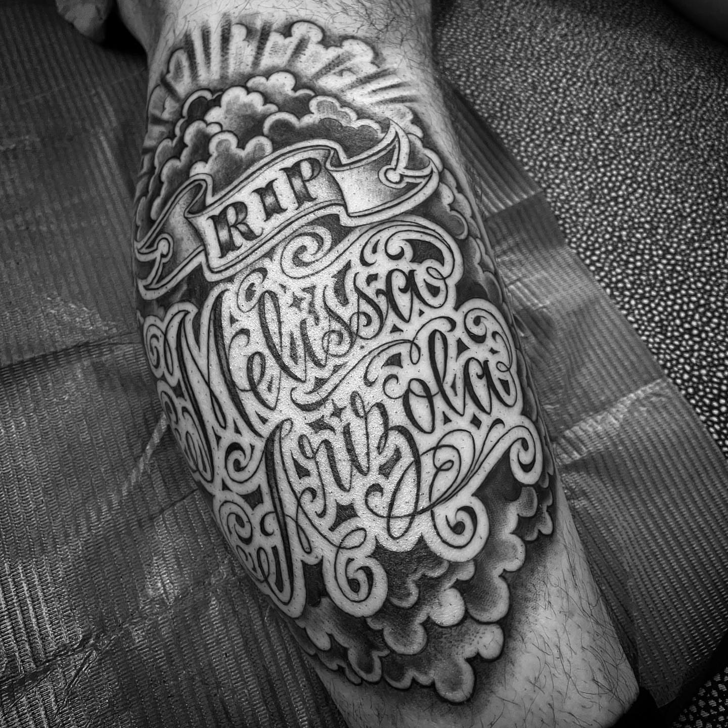 Script lettering lettering script tattoo on the forearm by π π π β π π π π