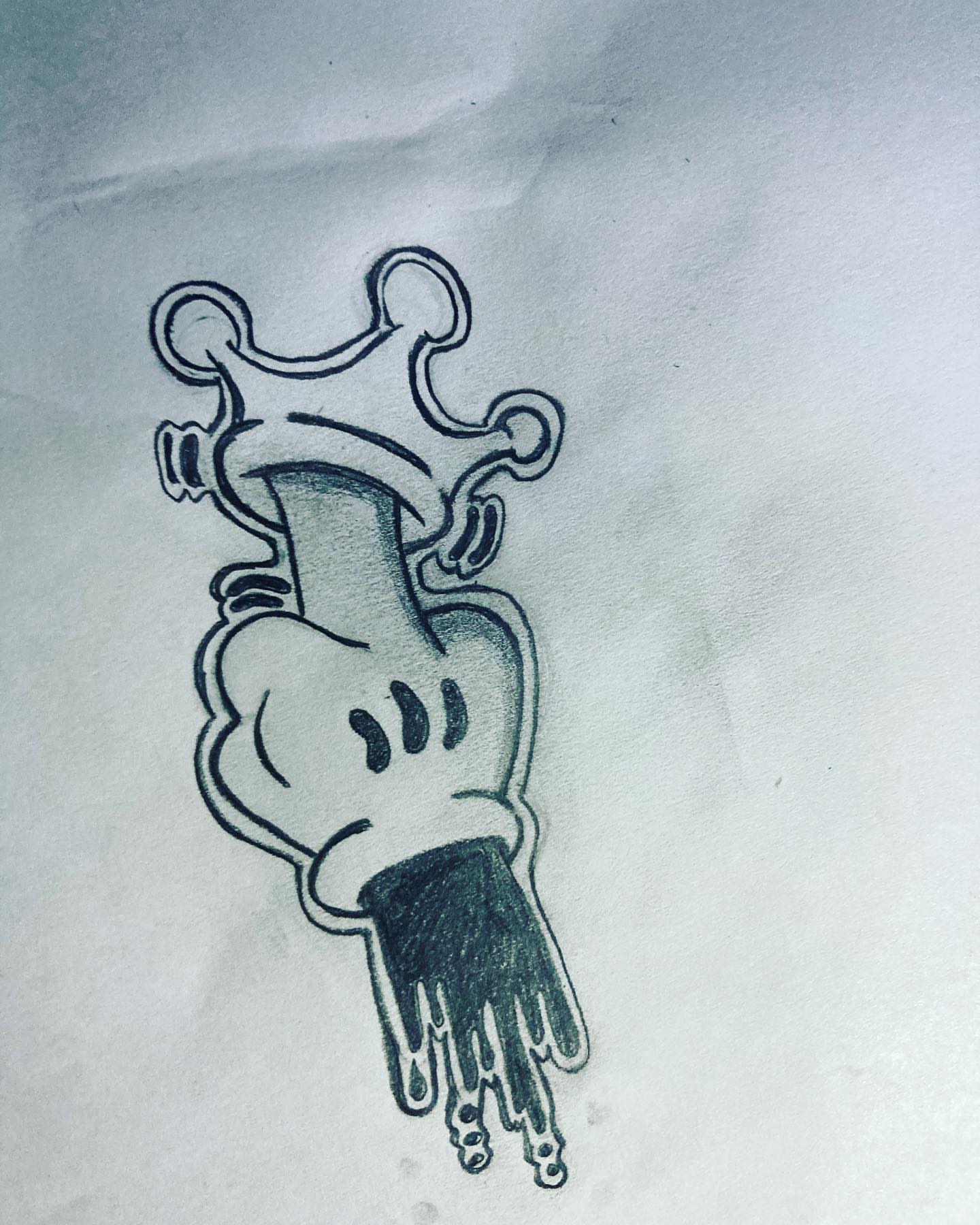 Heart with tentacles black and grey tattoo by Danimals