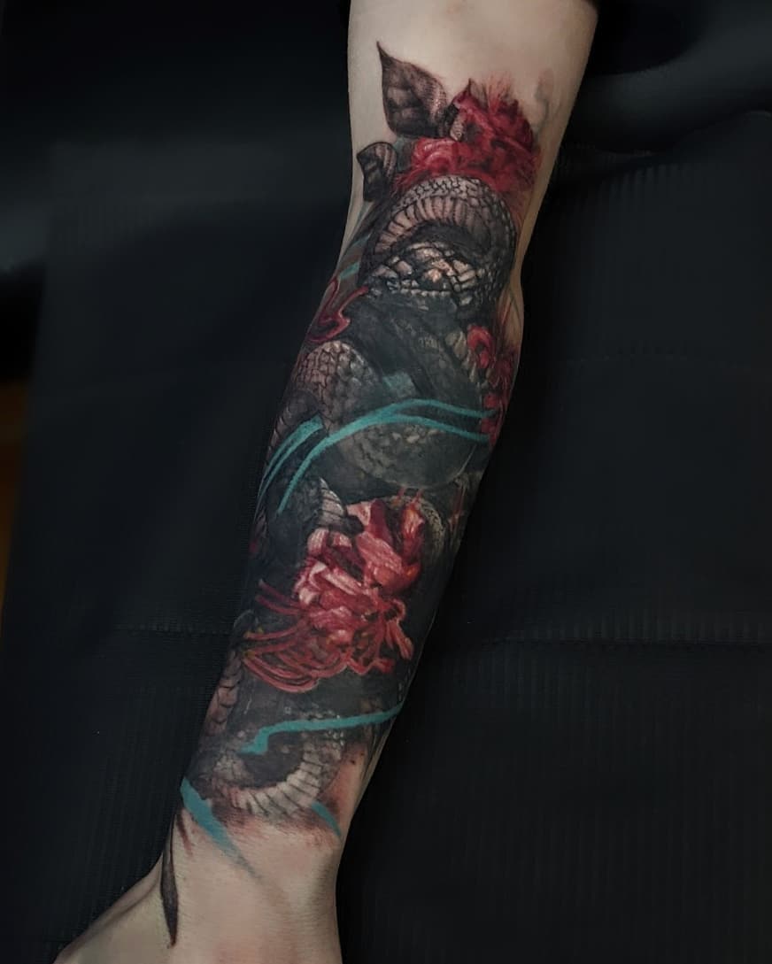 Tattoo by @allituttle — realism, dark_realism