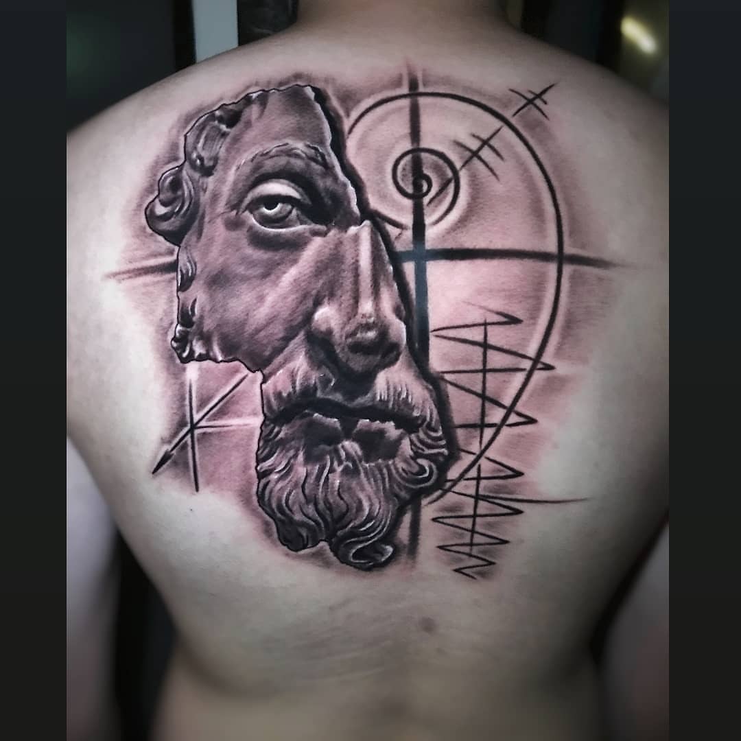 Tattoo by @ghostmantattoo — black_and_grey, realism