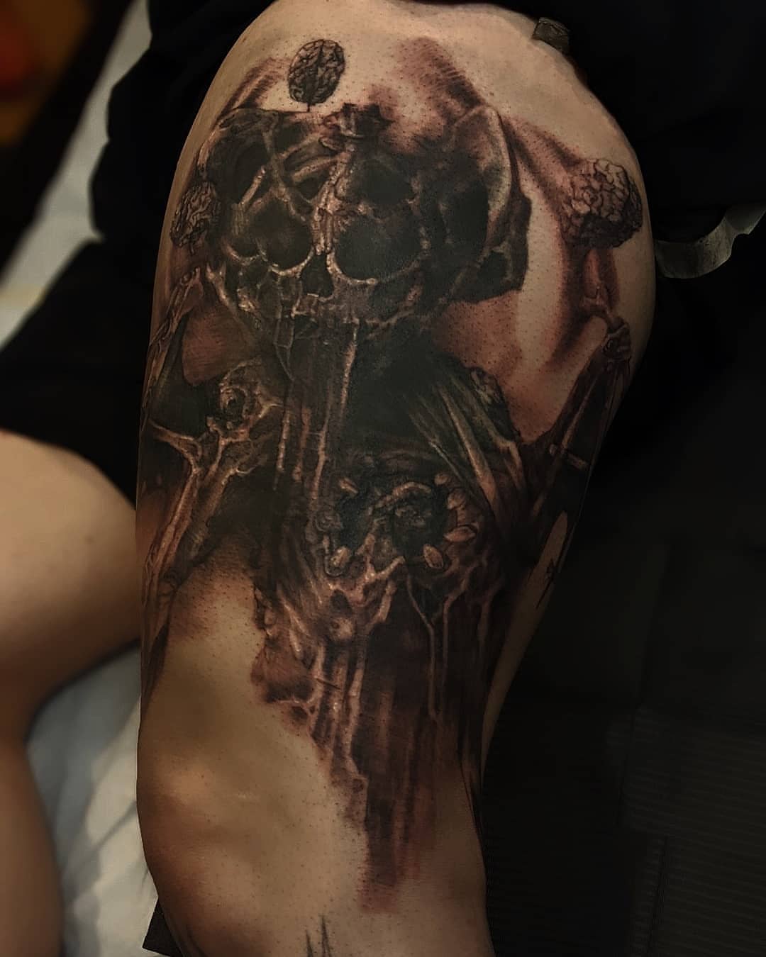 Tattoo by @allituttle — dark_realism