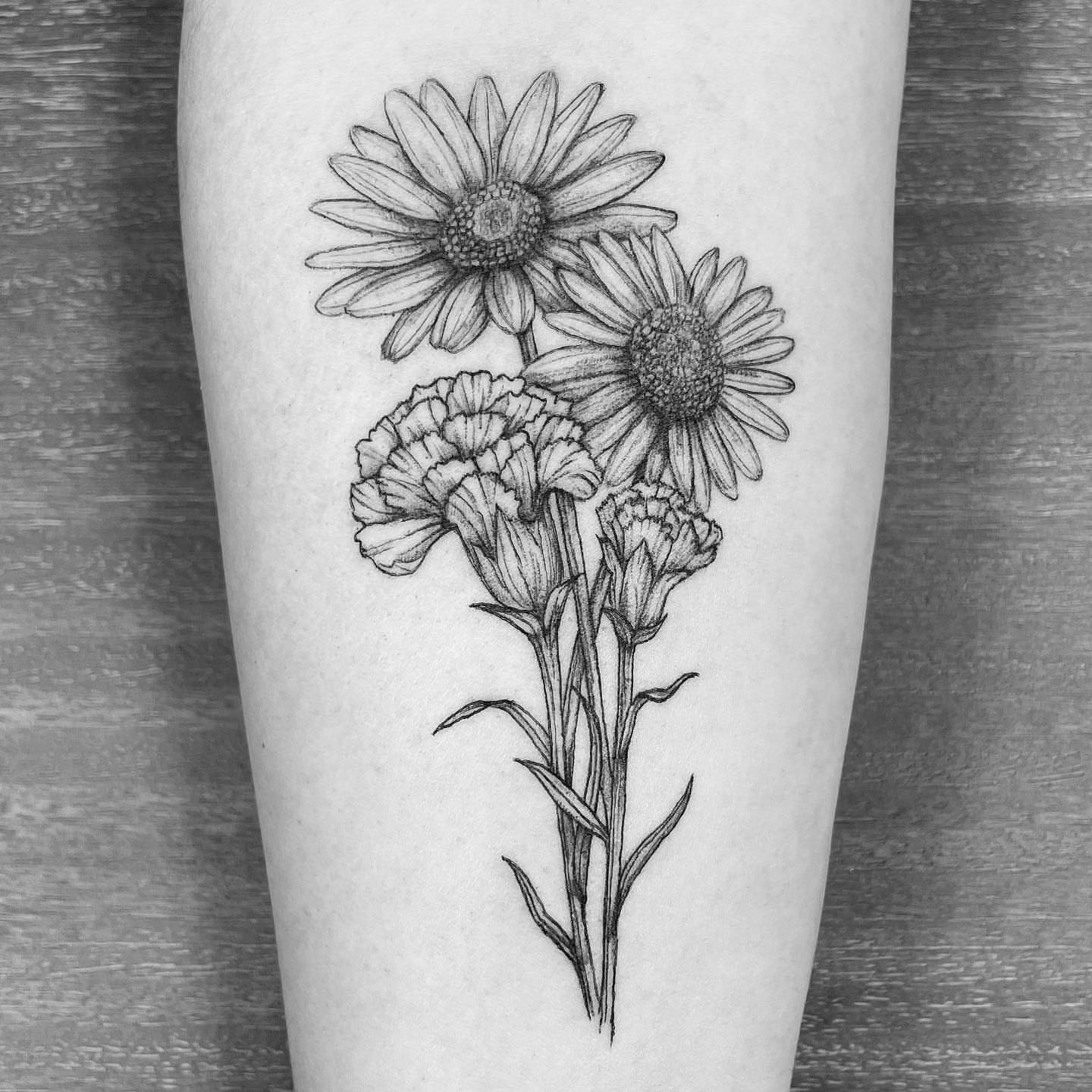 Flowers realism tattoo on the forearm by eugene k 🌈, San Francisco, California