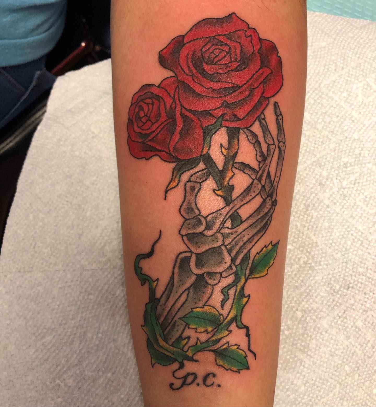 Tattoo by @strangebrewtattoo — american_traditional, dotwork