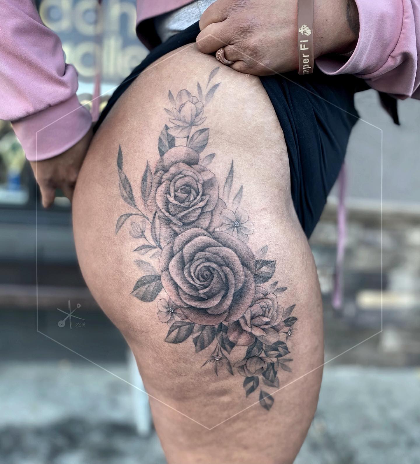 Tattoo by @jaxntheboxtattoos — black_and_grey