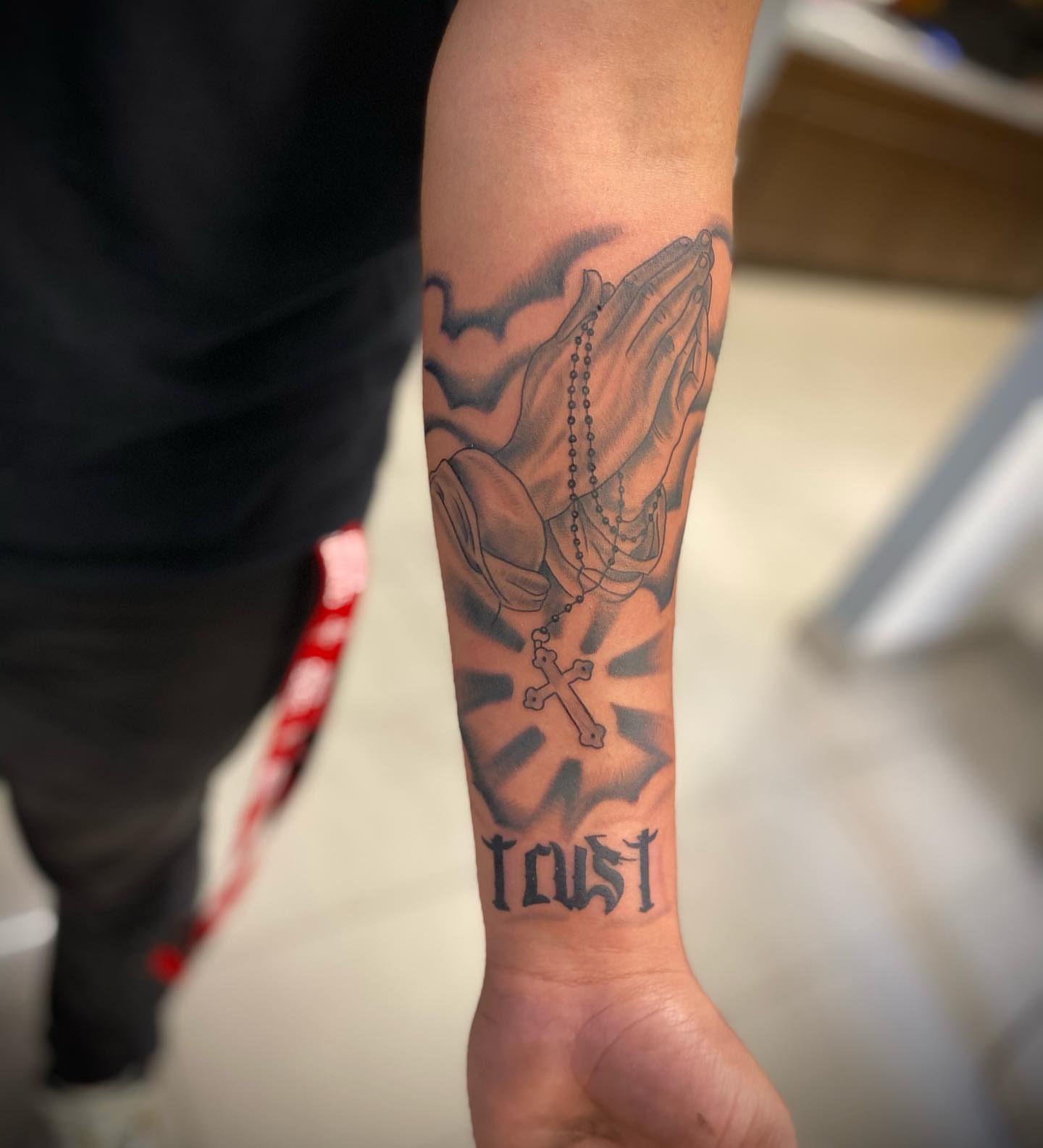 Tattoo by @mcglonetattoos — black_and_grey