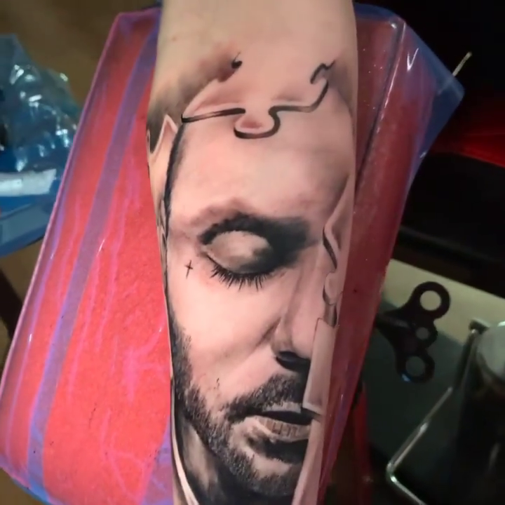 Tattoo by @chanler_tattoos — realism, black_and_grey