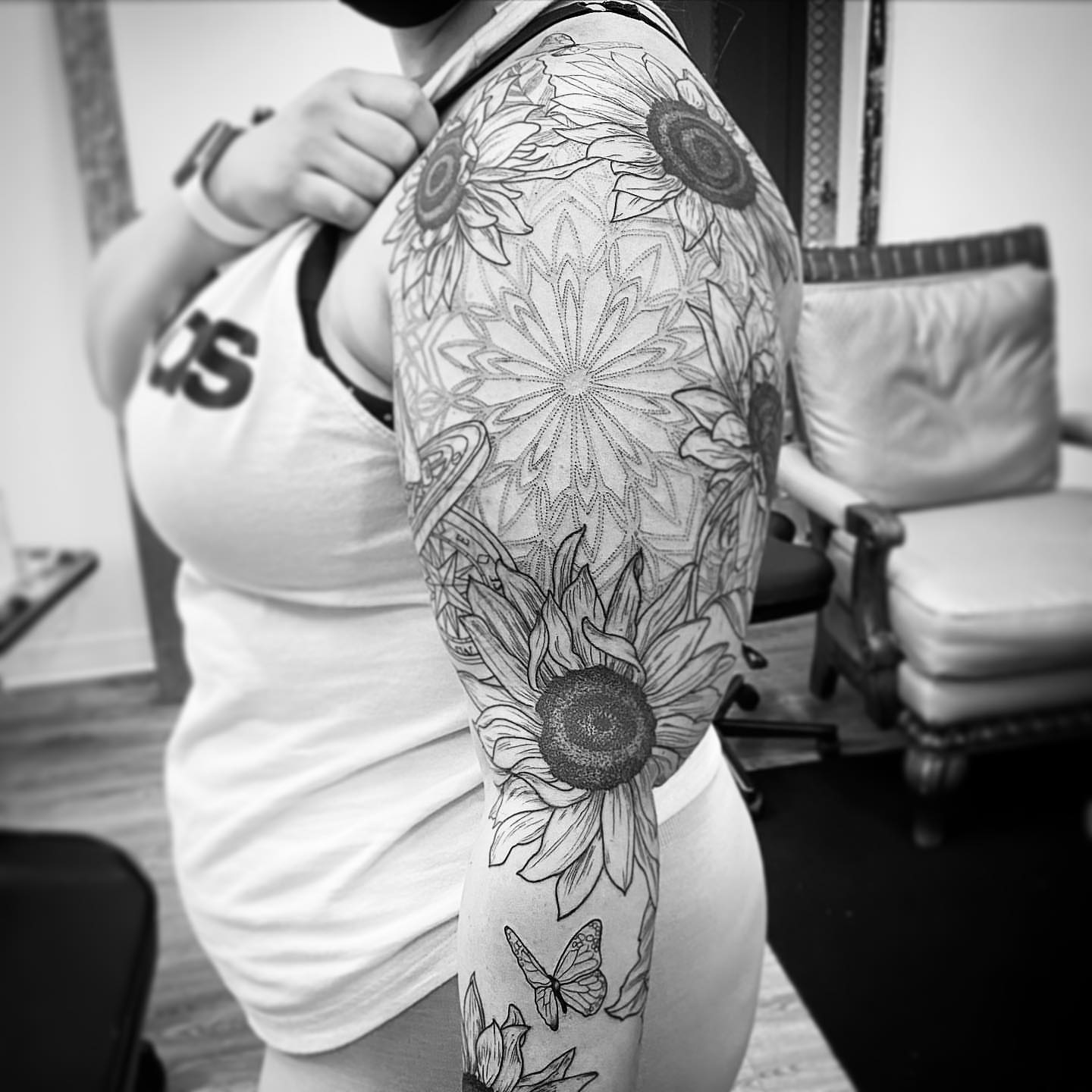 Tattoo by @jc_tats — dotwork, black_and_grey