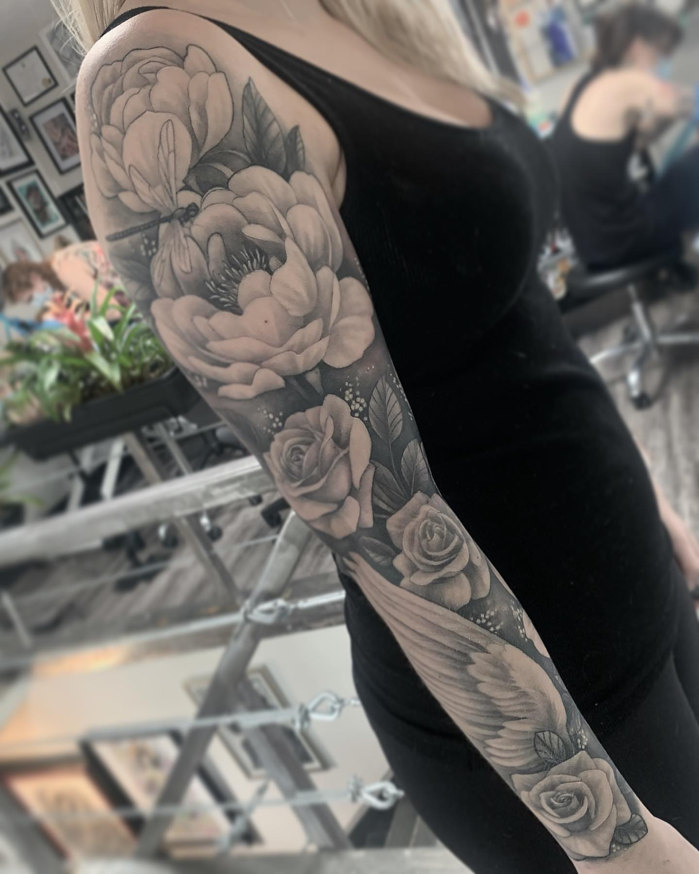 Tattoo by @missautumndancer — black_and_grey, realism