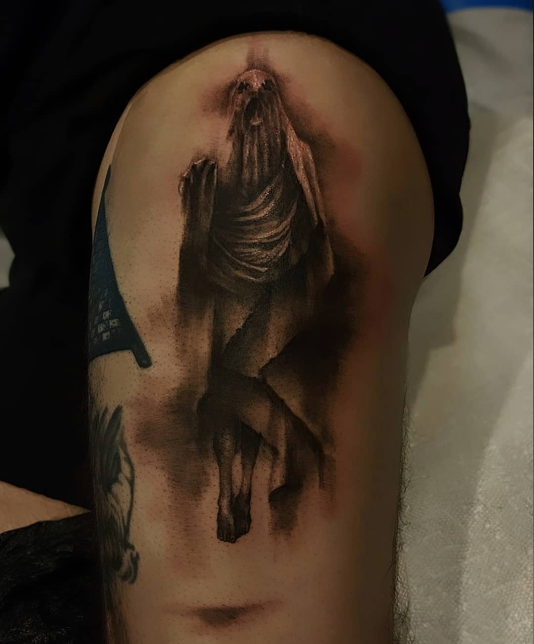 Tattoo by @allituttle — realism, dark_realism