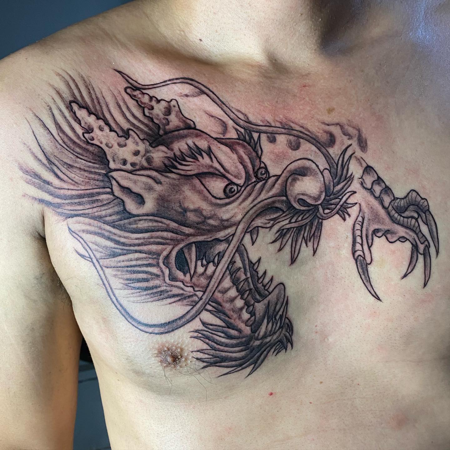 Tattoo by @amieinkadelik — black_and_grey, realism