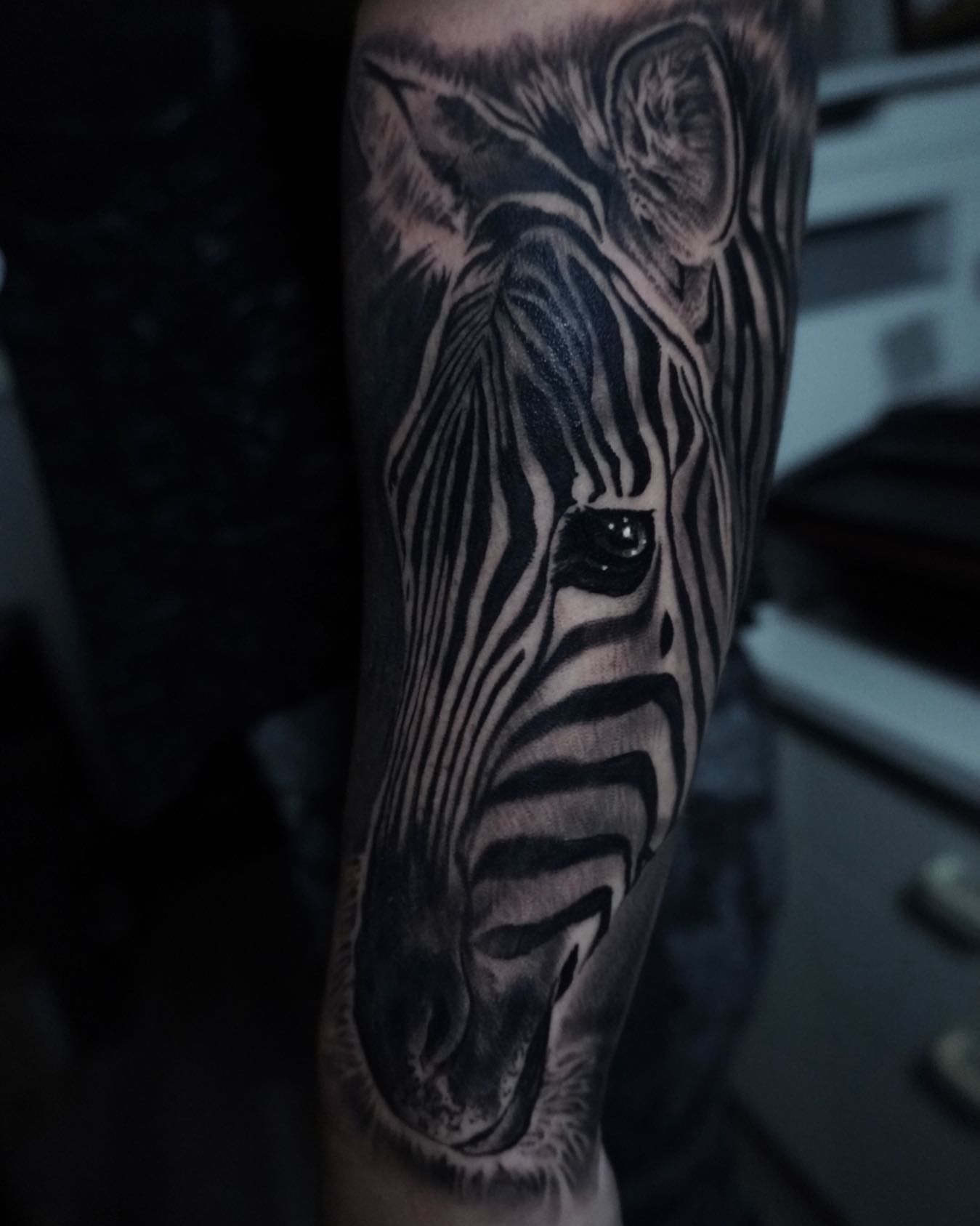 Tattoo by @b.cass_killingsword โ black_and_grey, realism