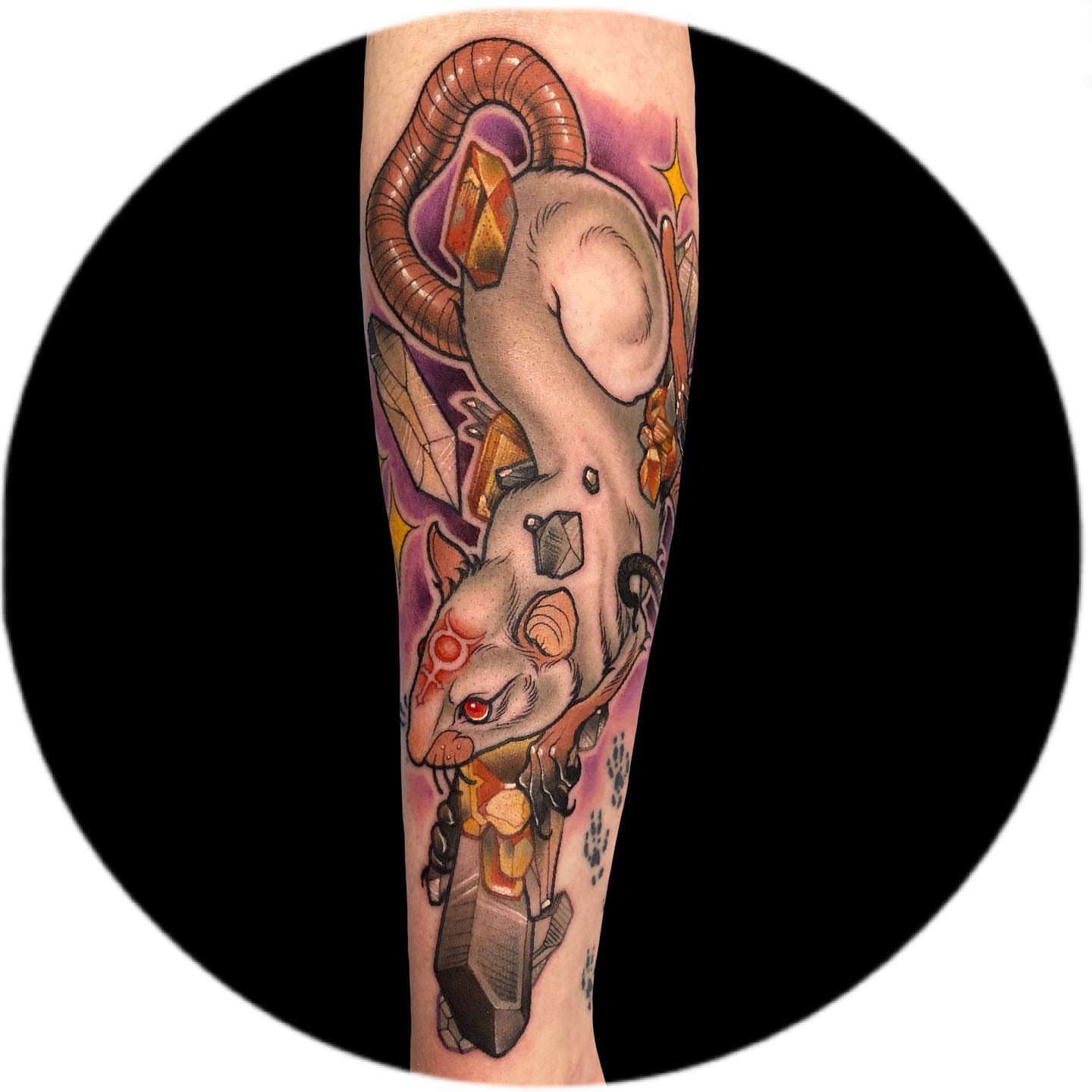 Tattoo by @ethereal.lady.hawk — geometric