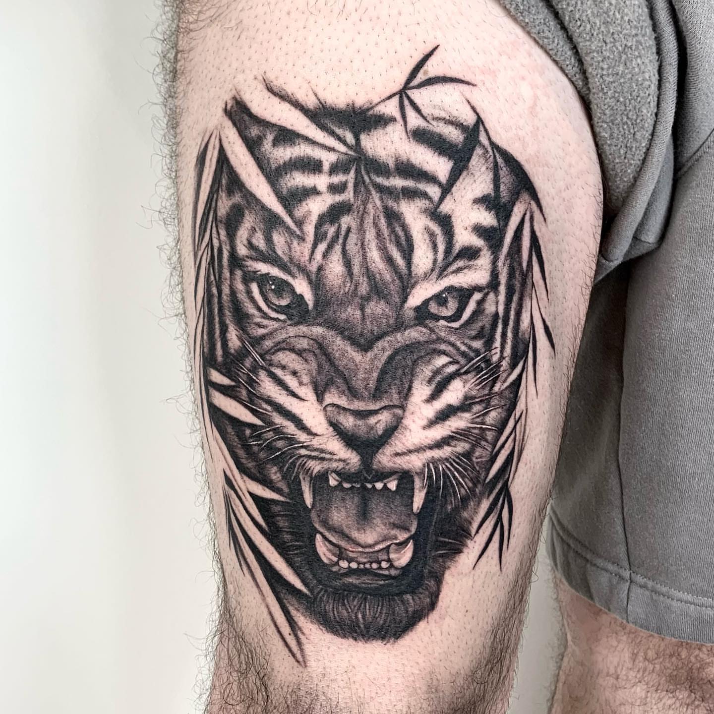 Tattoo by @ohmydarlingtattoos — black_and_grey, realism