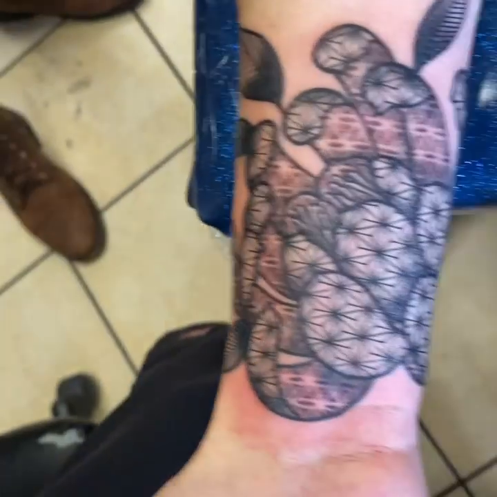 Geometric flower geometric tattoo by Nicholas Jones